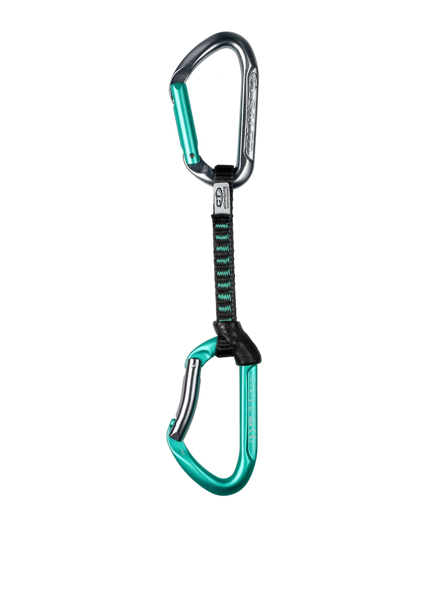 Sistem vponk Climbing Technology/SKYLOTEC Salto Set UL 12 cm 6-Pack - titanium/acquamarine
