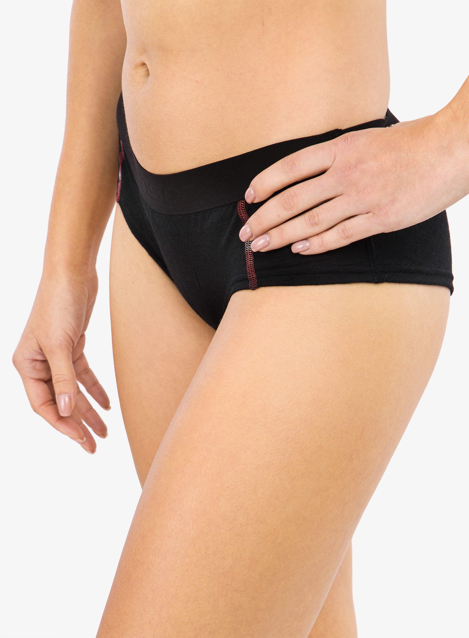 Ženske spodnjice Sensor Merino Air Panties - black