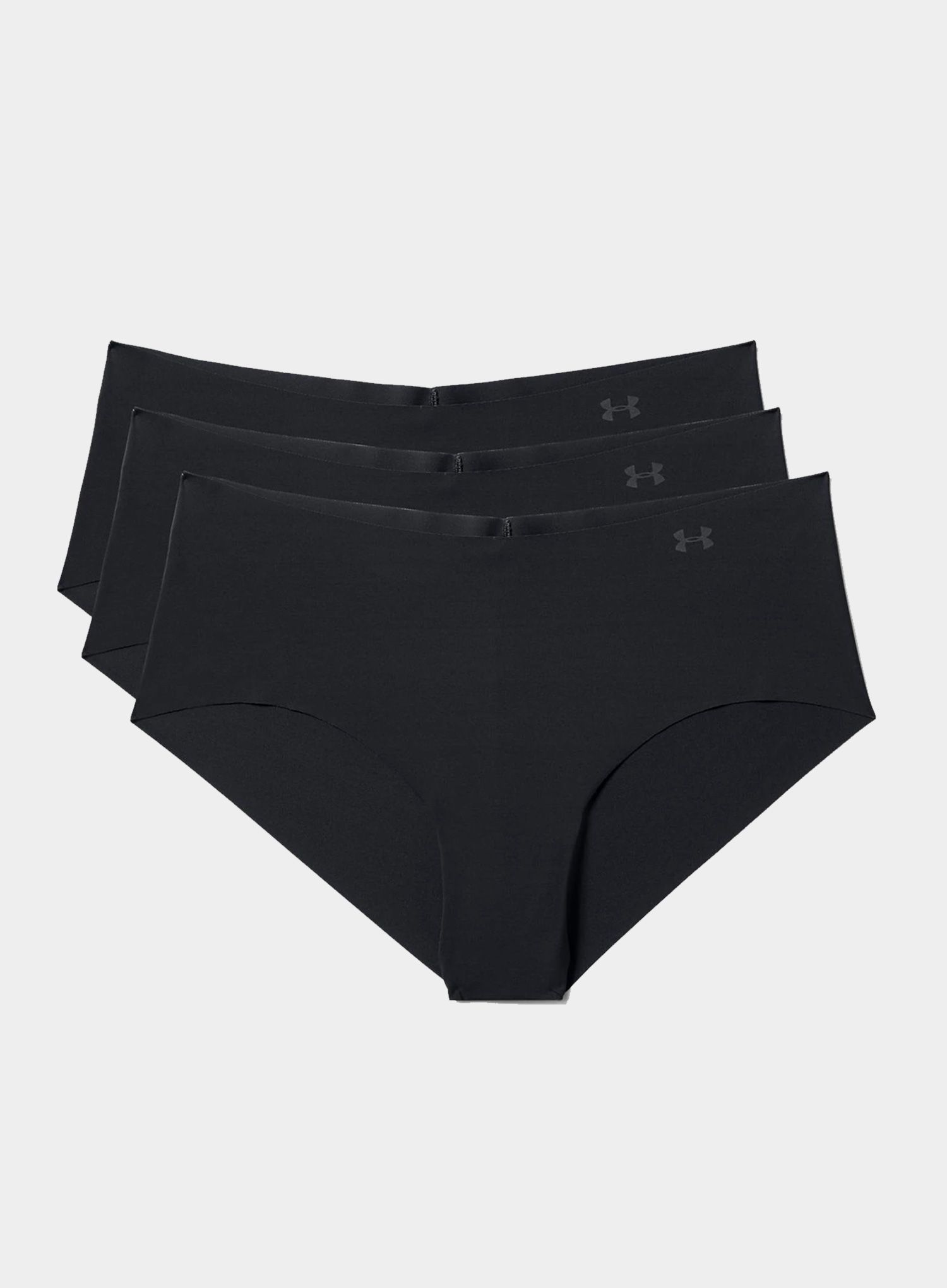 Ženske spodnjice Under Armour UA Pure Stretch Hipster 3-Pack - Fitted - black/black/black