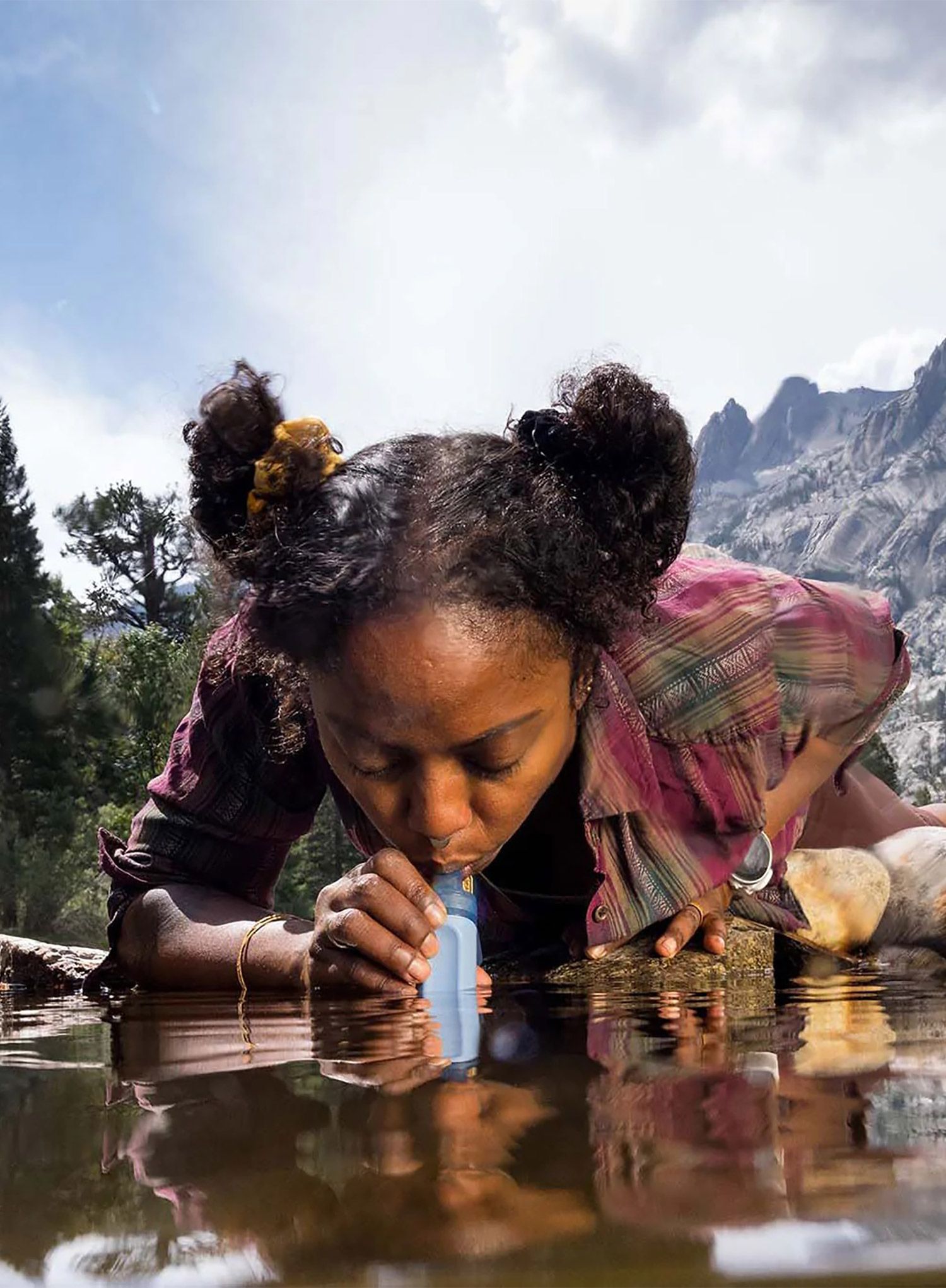 Filter za vodo LifeStraw Peak Series Personal Water Filter Straw - mountain blue