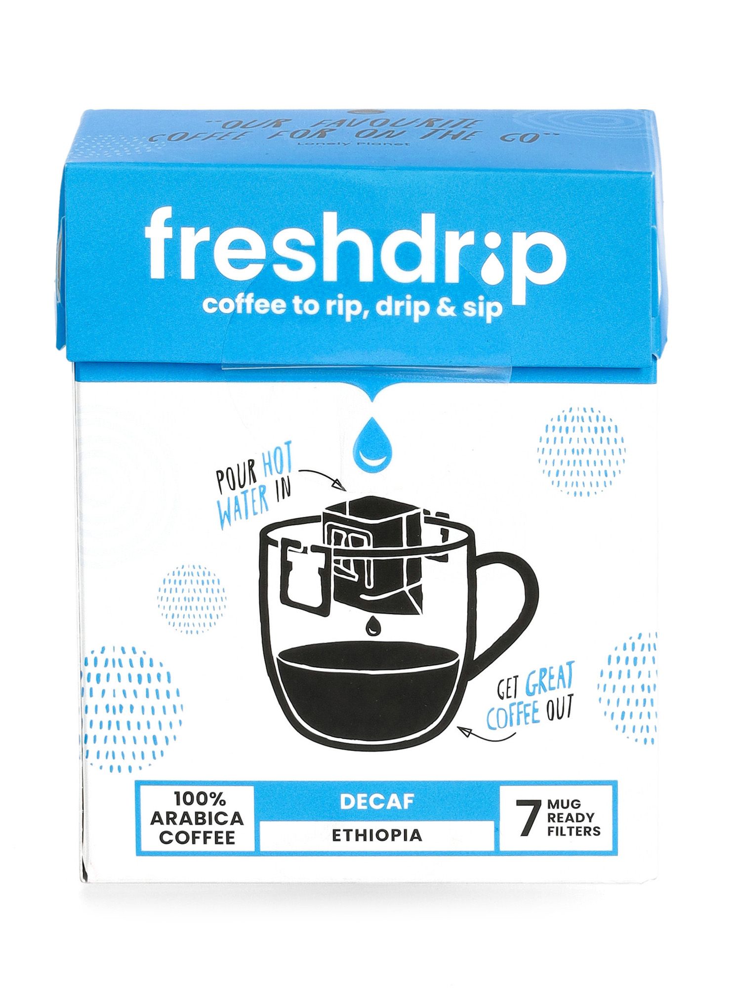 Kava v vrečkah Freshdrip - ethiopia decaf