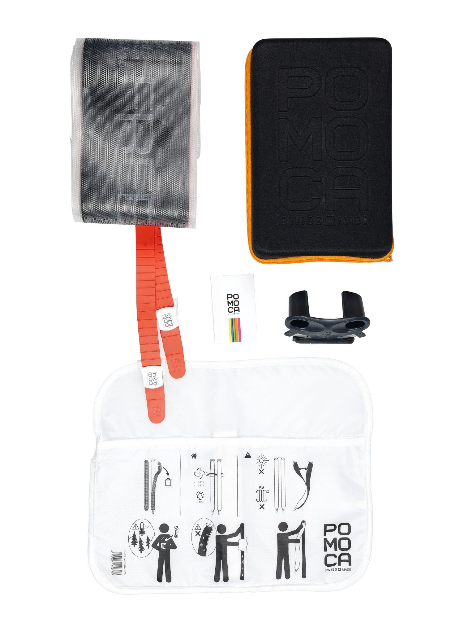Kože Pomoca Ready2Climb Free 2.0 - 123 mm - orange