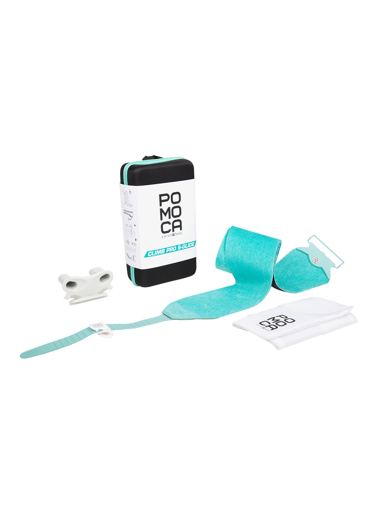 Kože Pomoca Climb Pro S-Glide ready2climb - 130 mm - turquoise
