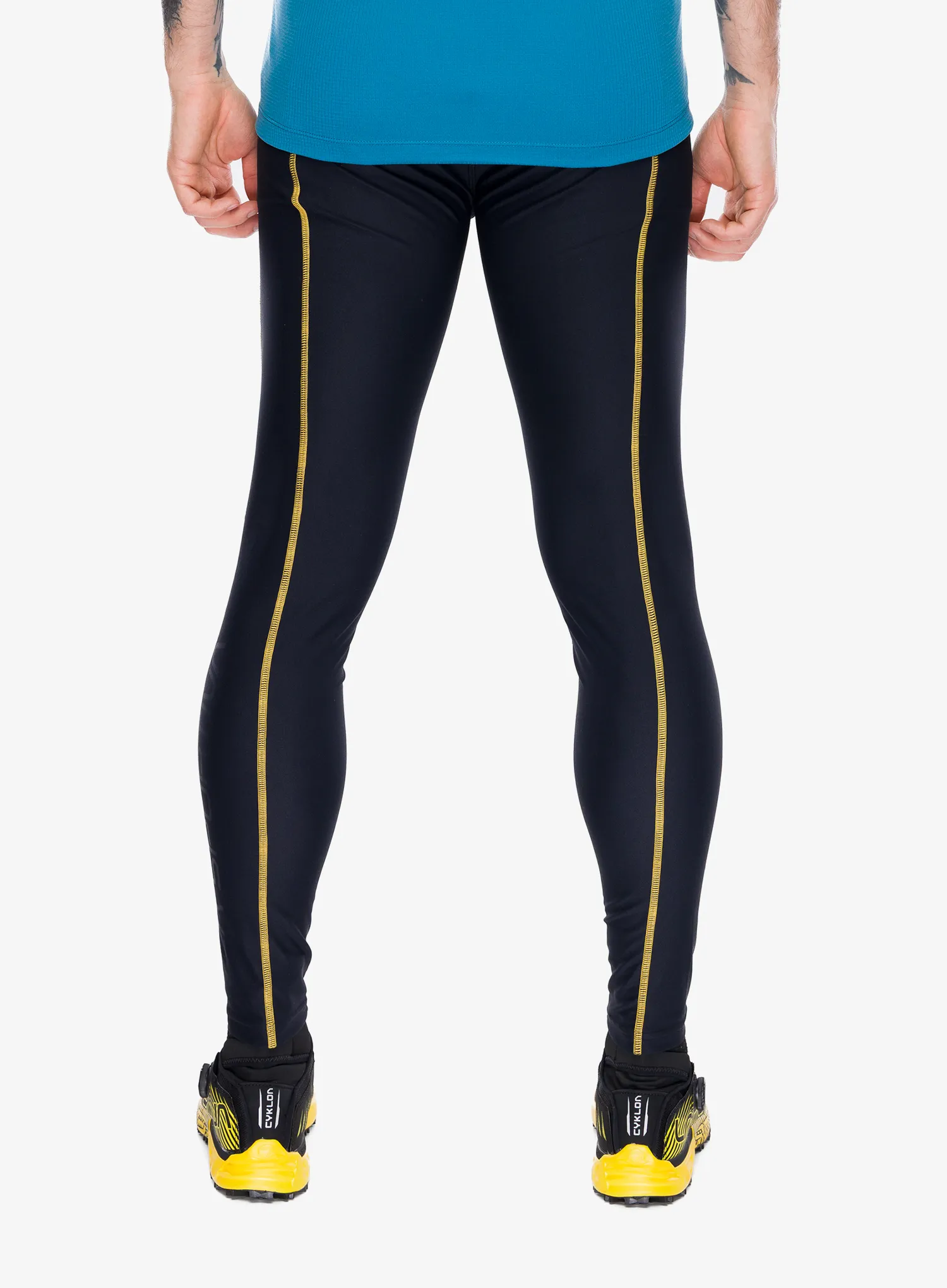 Tekaške gamaše La Sportiva Triumph Tight Pant - yellow/black