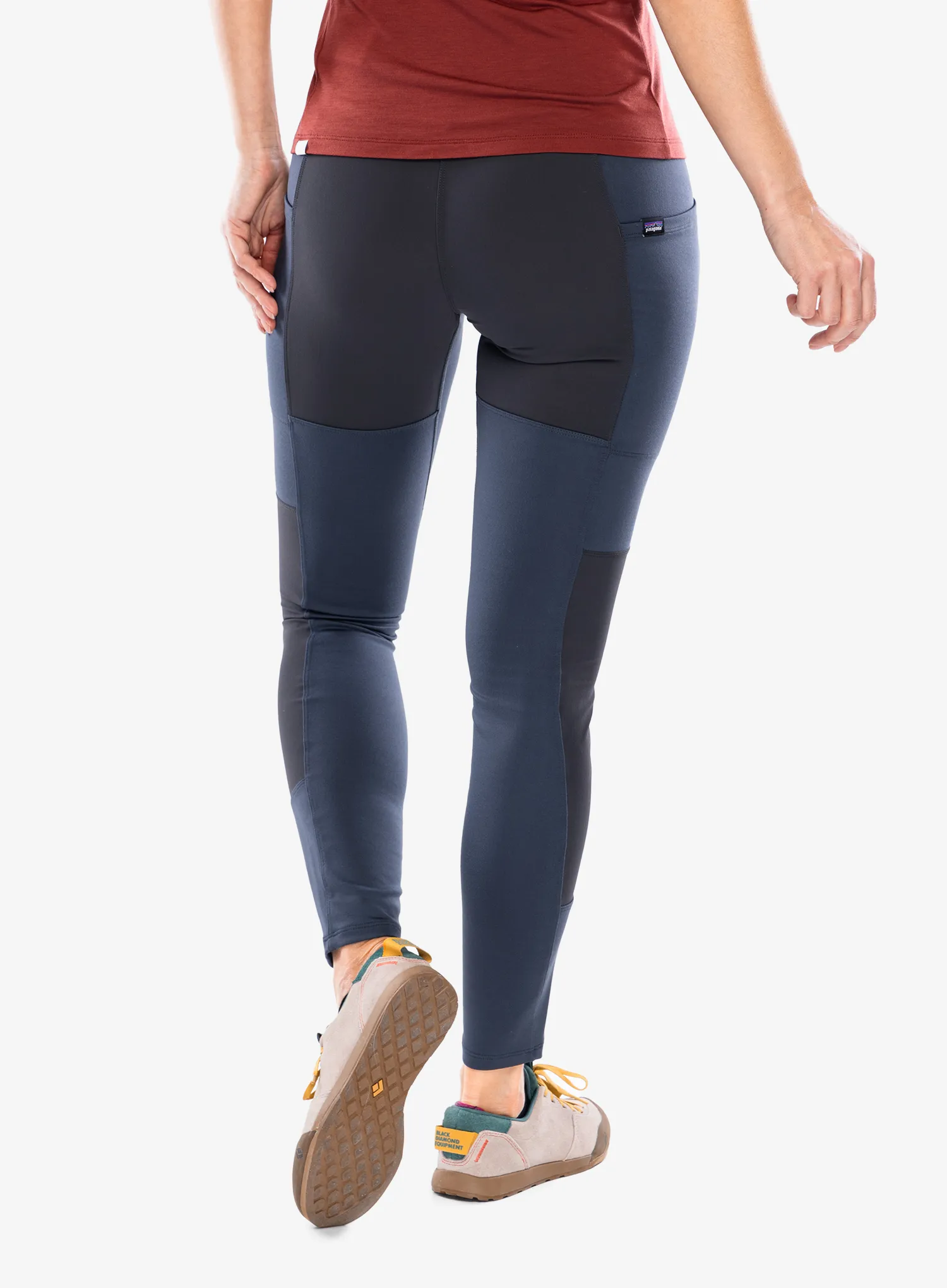 Ženske pohodniške hlače Patagonia Pack Out Hike Tights - smolder blue