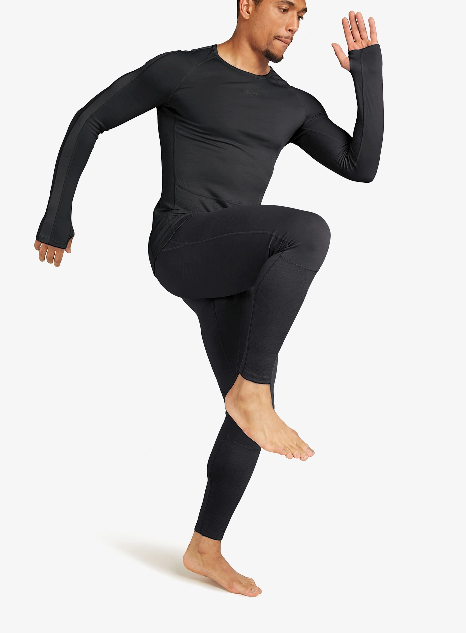 Termo pajkice Icebreaker Men 200 ZoneKnit Leggings - black