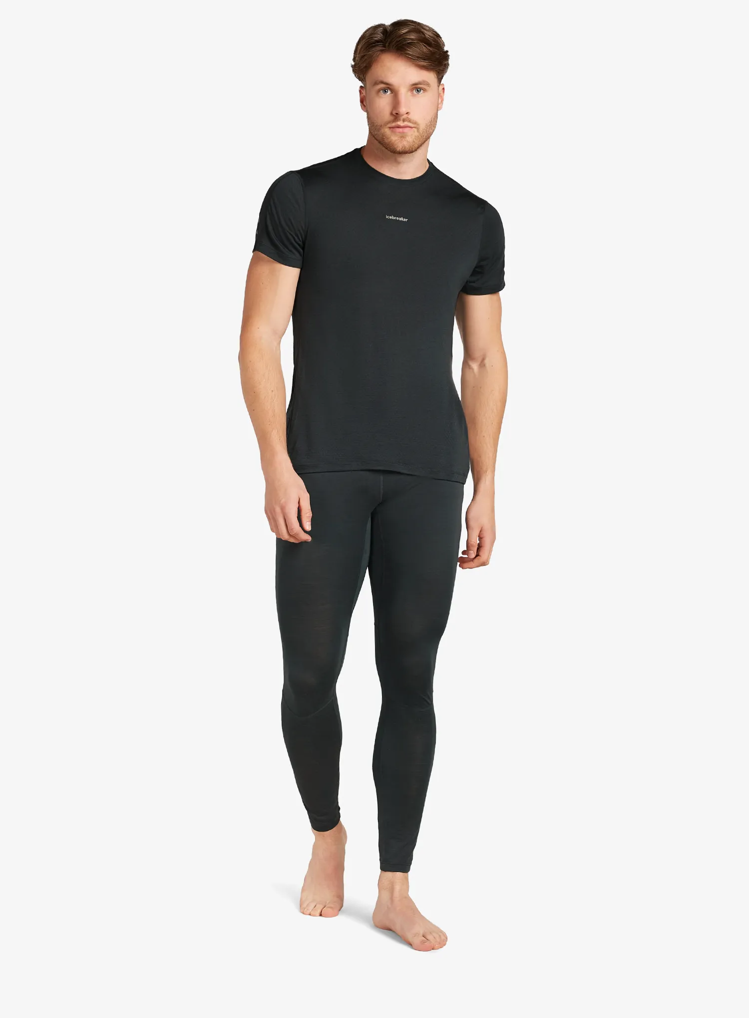 Termo pajkice Icebreaker Merino Blend 125 ZoneKnit Leggings - black