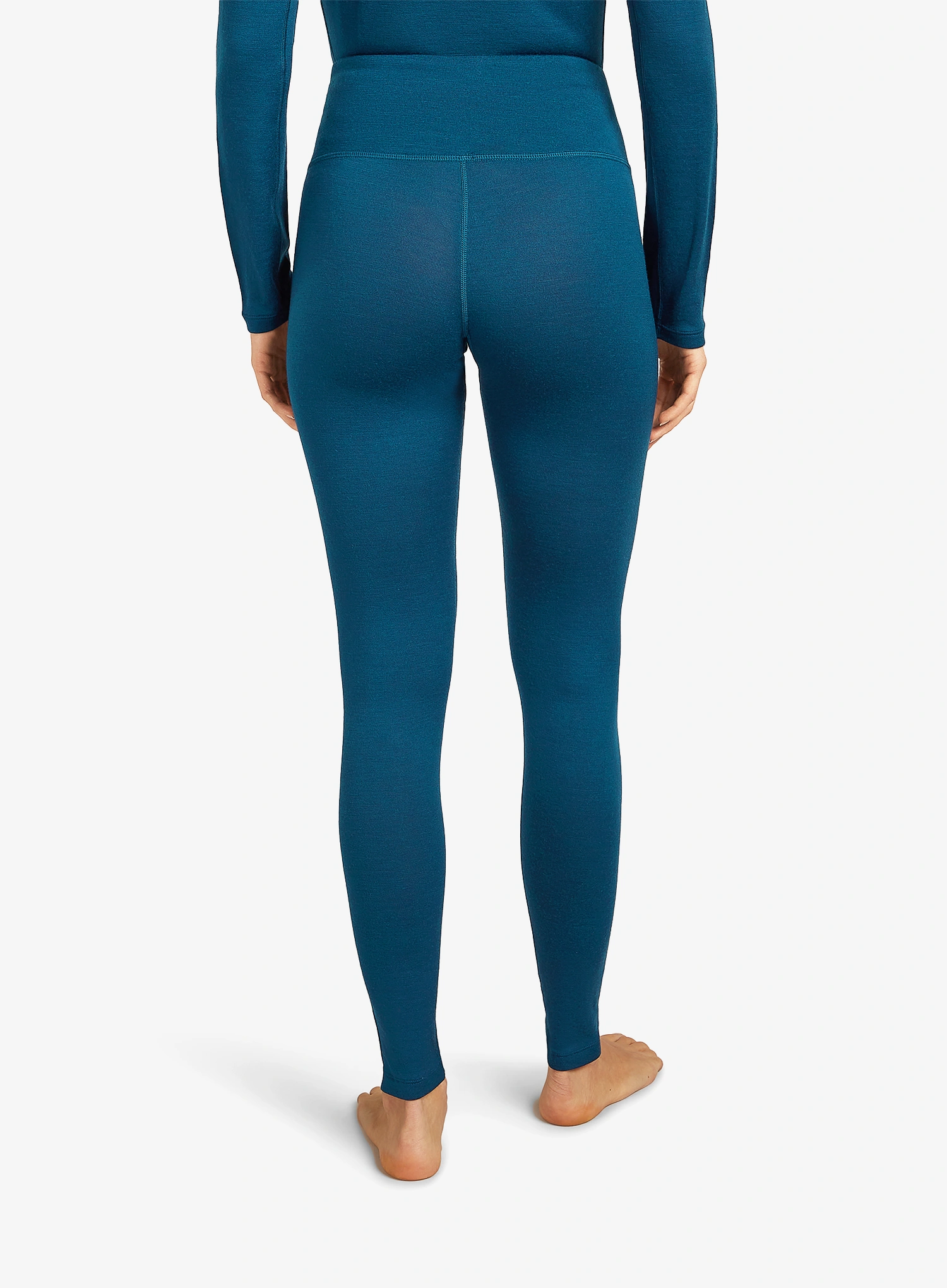 Ženske termo pajkice Icebreaker Merino 260 Tech High Rise Leggings - atlantis