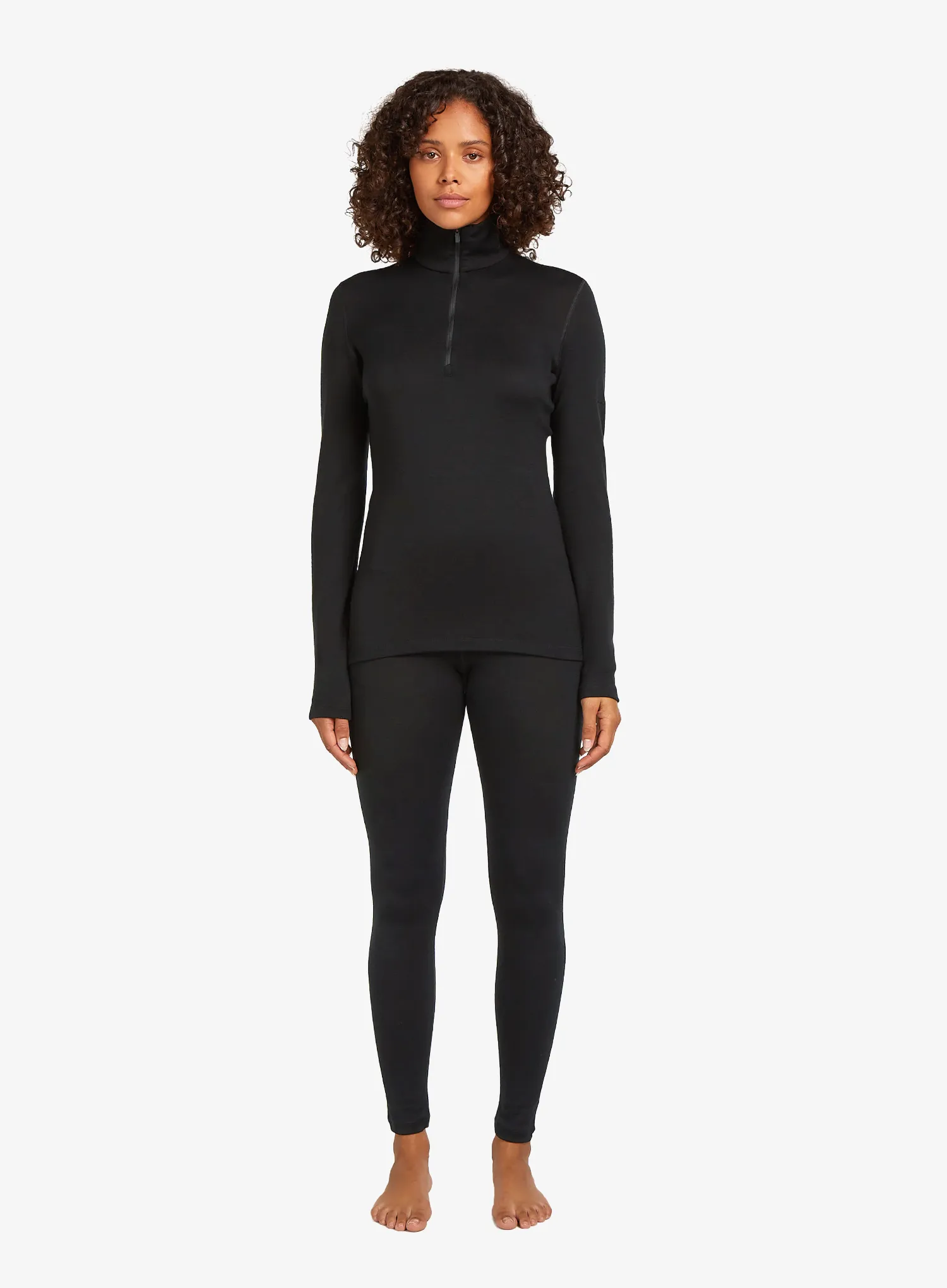 Ženske termo pajkice Icebreaker Merino 260 Tech High Rise Leggings - black