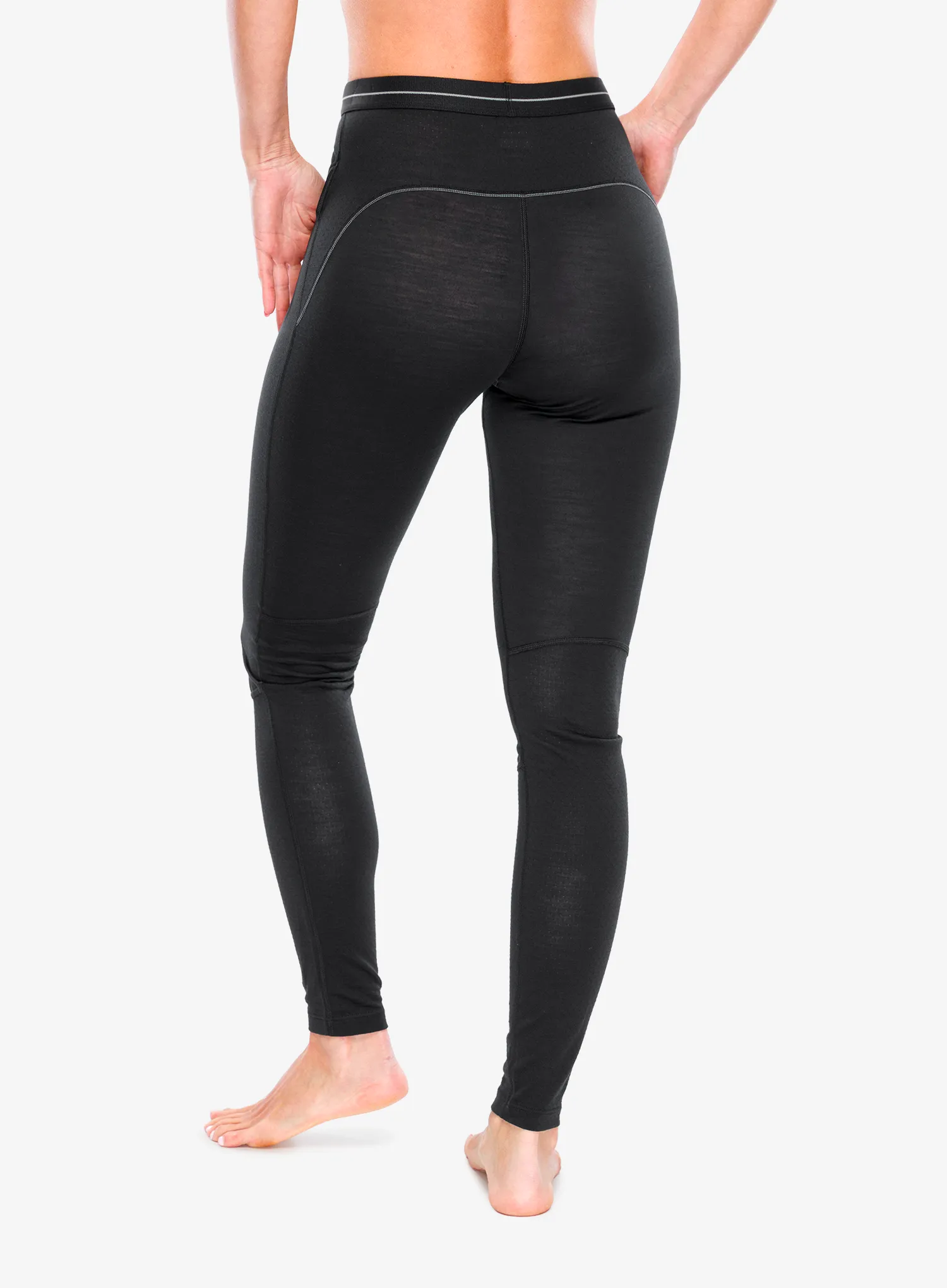 Ženske termo pajkice Icebreaker Merino Blend 125 ZoneKnit Leggings - black