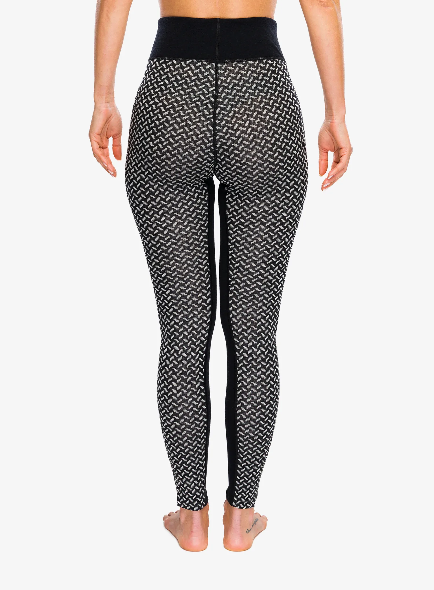 Ženske termo pajkice Kari Traa Smekker High Waist Pants - black