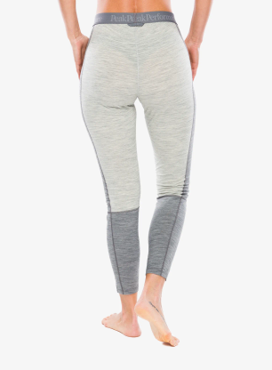 Ženske termo pajkice Peak Performance Magic 7/8 Long Johns Wool-blend BL - med grey mel/grey mel