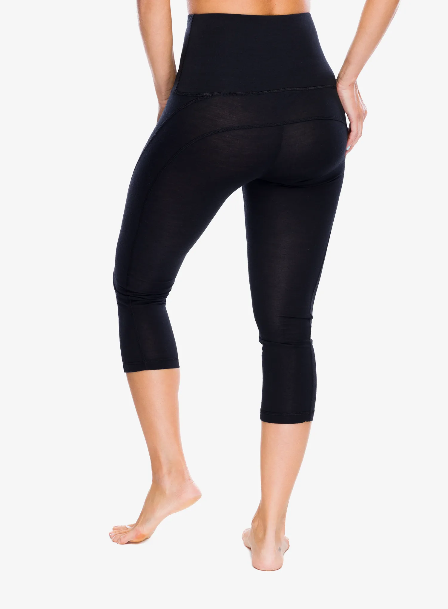 Ženske termo pajkice Super.natural Tundra175 Comfy Tight 3/4 - jet black