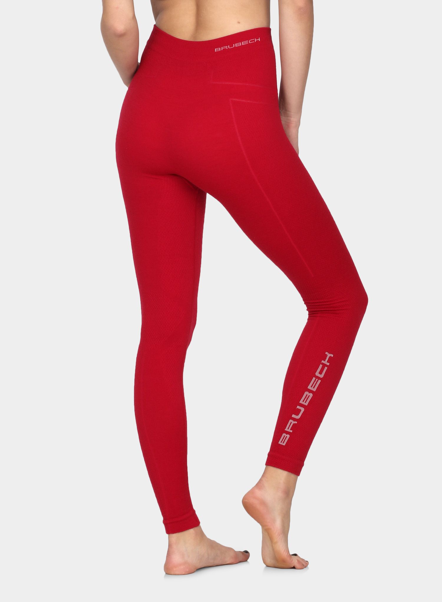 Ženske termo pajkice Brubeck Extreme Wool Pants - raspberry
