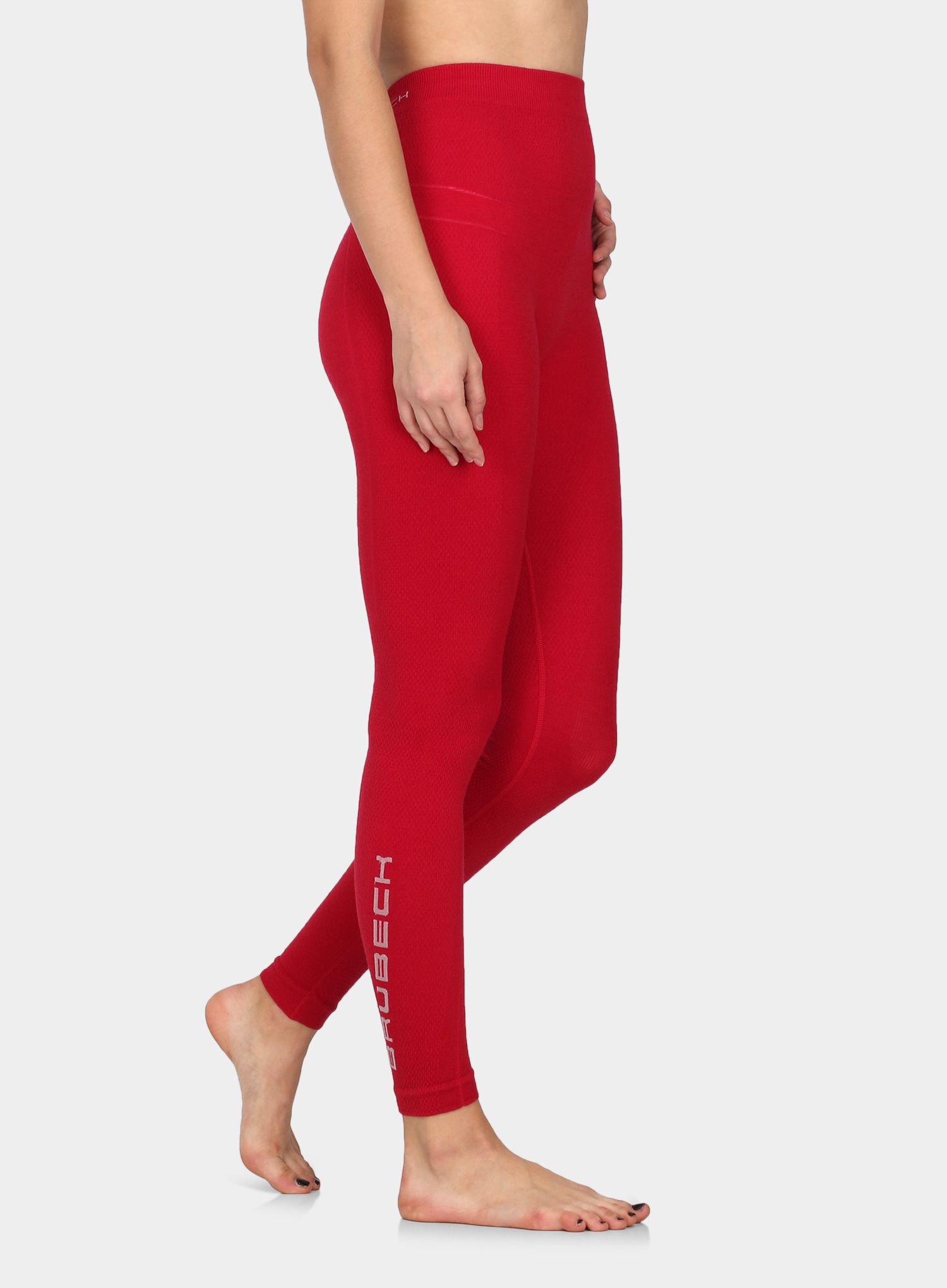 Ženske termo pajkice Brubeck Extreme Wool Pants - raspberry