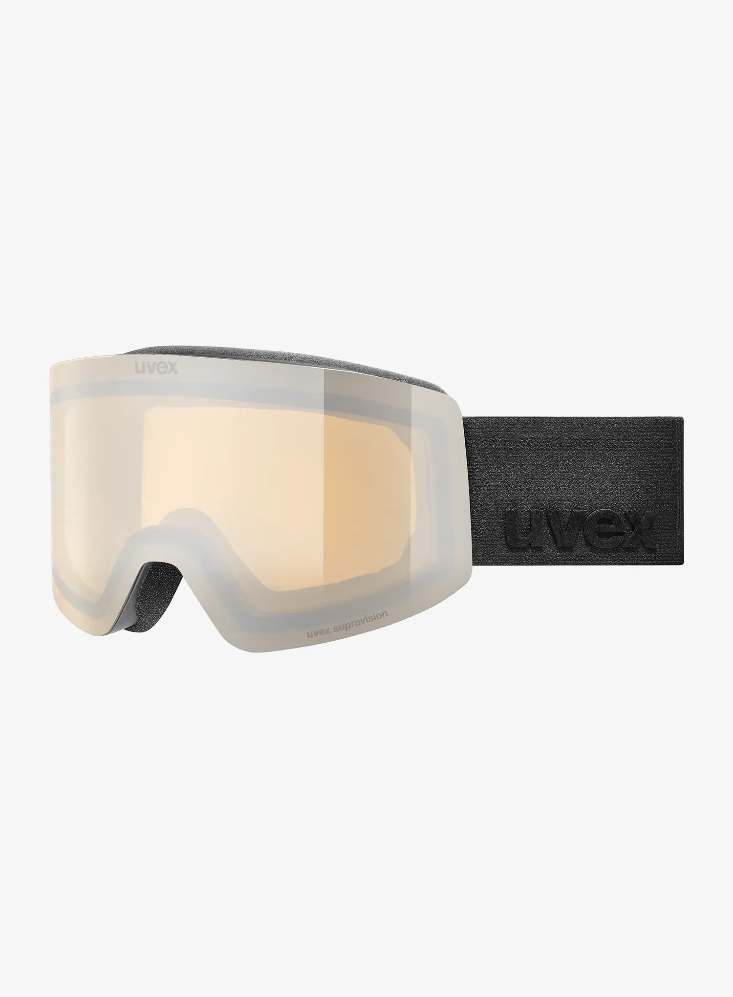 Smučarska očala Uvex Provoqe FM - black matt dl/silver clear S2
