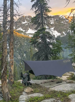 Viseča mreža ENO JungleLink Hammock System - charcoal/evergreen
