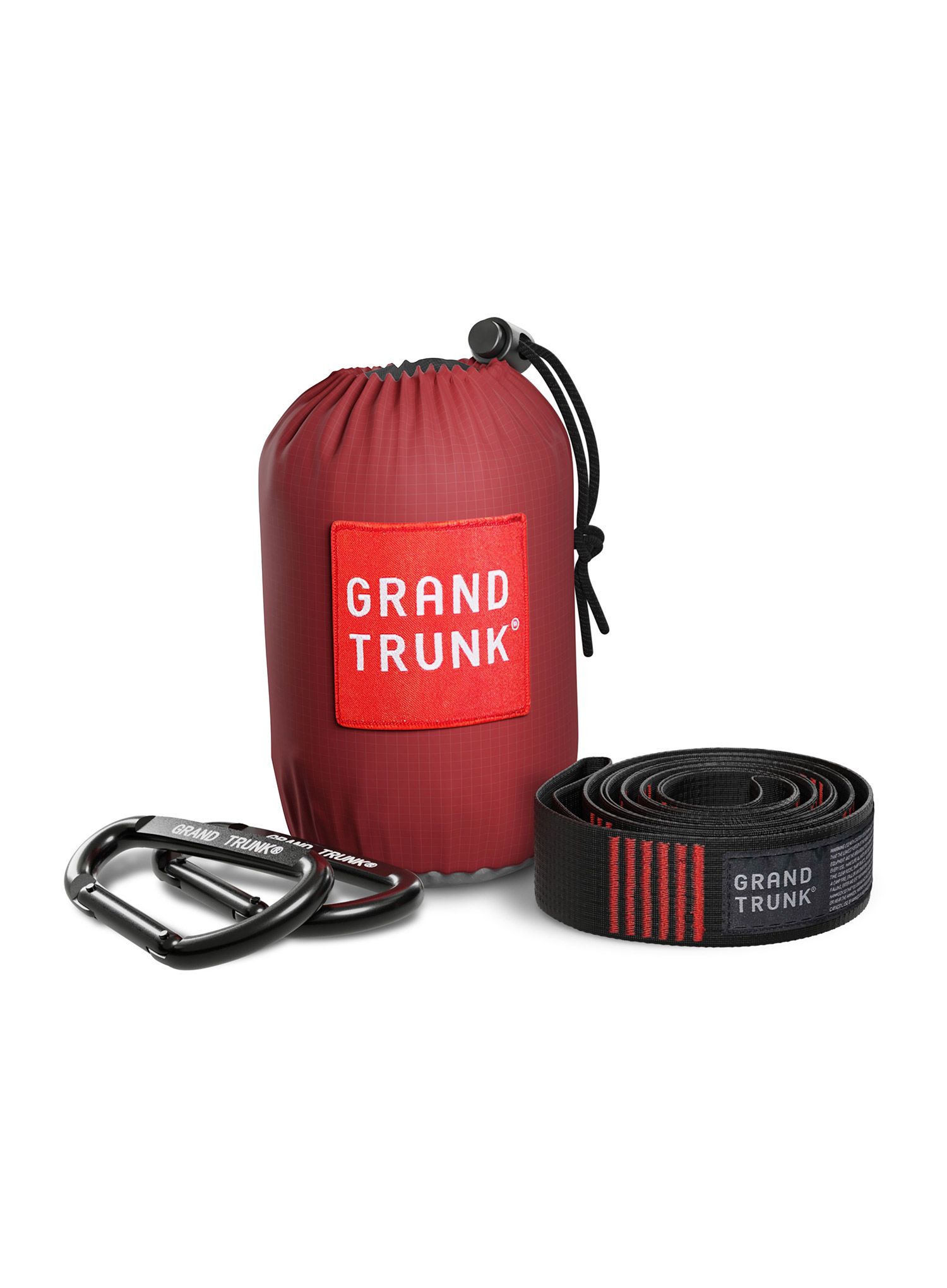 Viseča mreža Grand Trunk Double Deluxe Parachute Nylon with Straps - crimson/charcoal