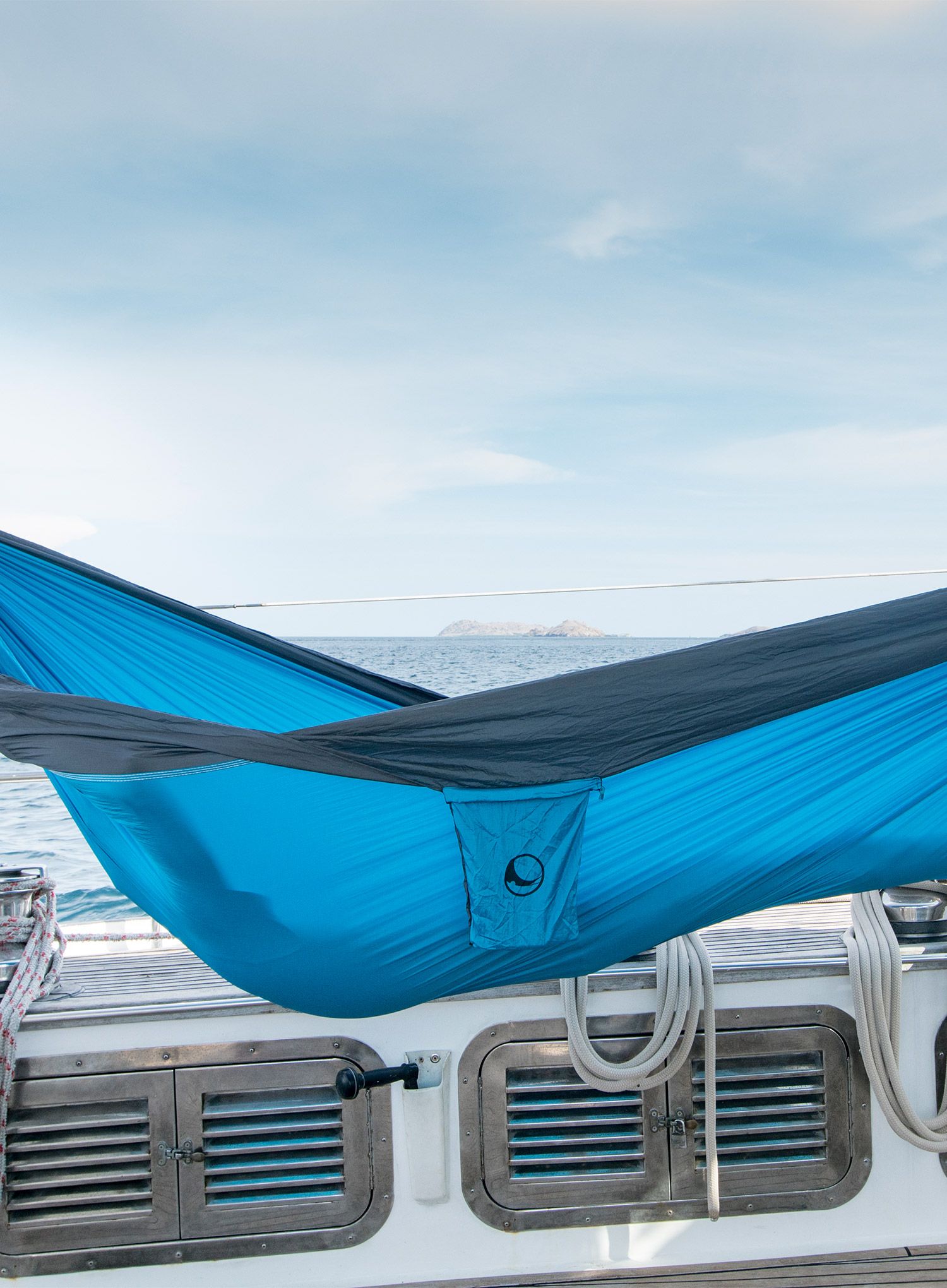 Viseča mreža Ticket to The Moon King Size Hammock - aqua/dark grey