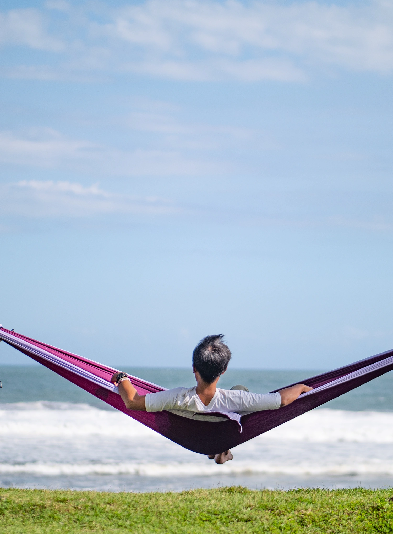 Viseča mreža Ticket To The Moon King Size Hammock - plum/light purple