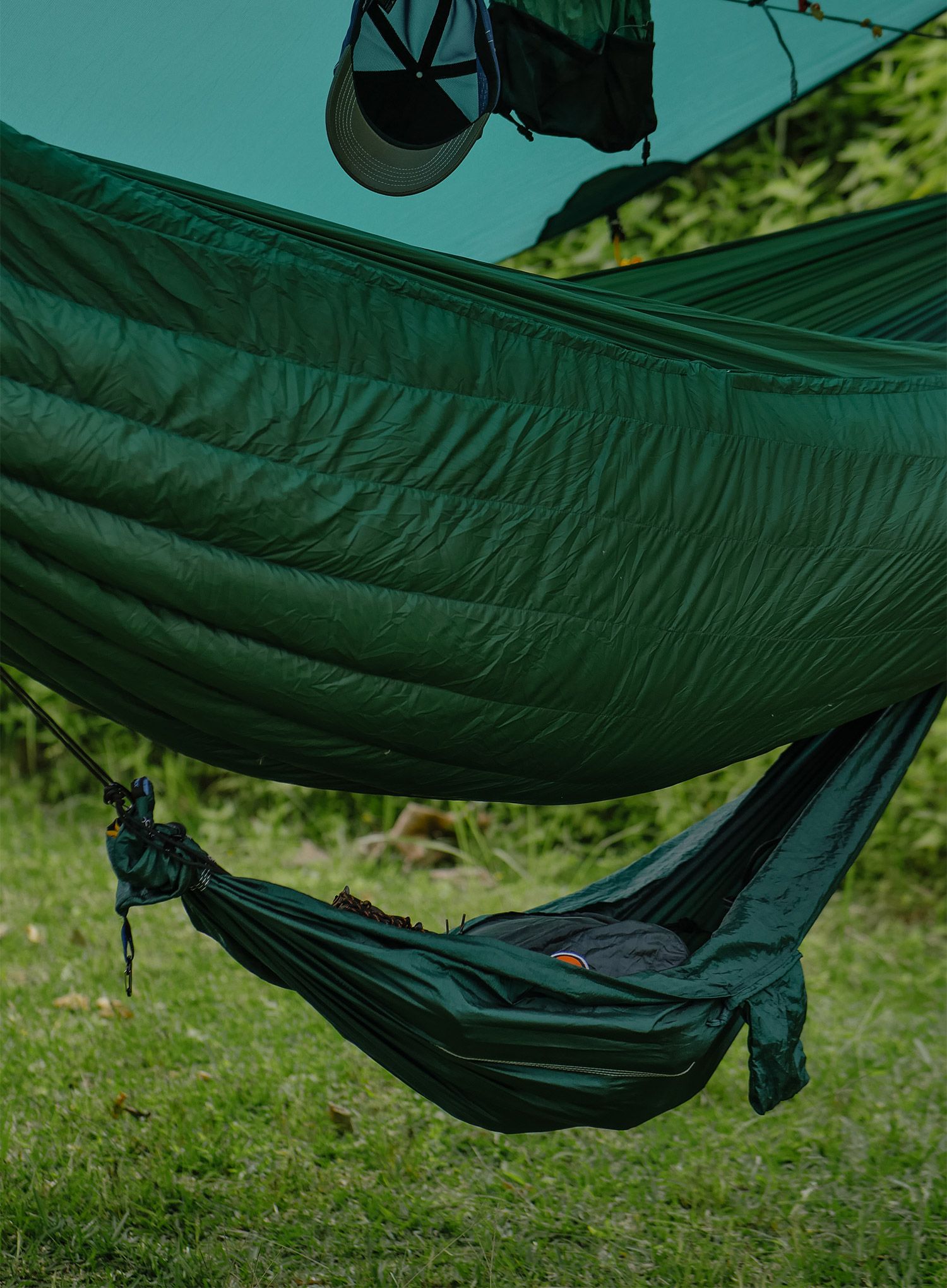 Viseča mreža Ticket To The Moon Mini Hammock - emerald green