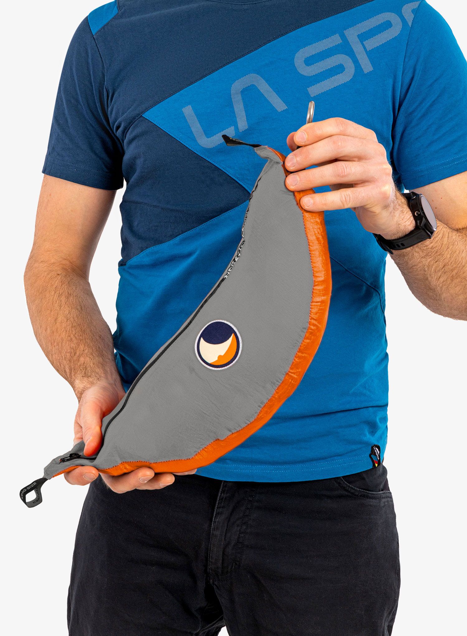 Viseča mreža Ticket to The Moon King Size Hammock - orange/dark grey