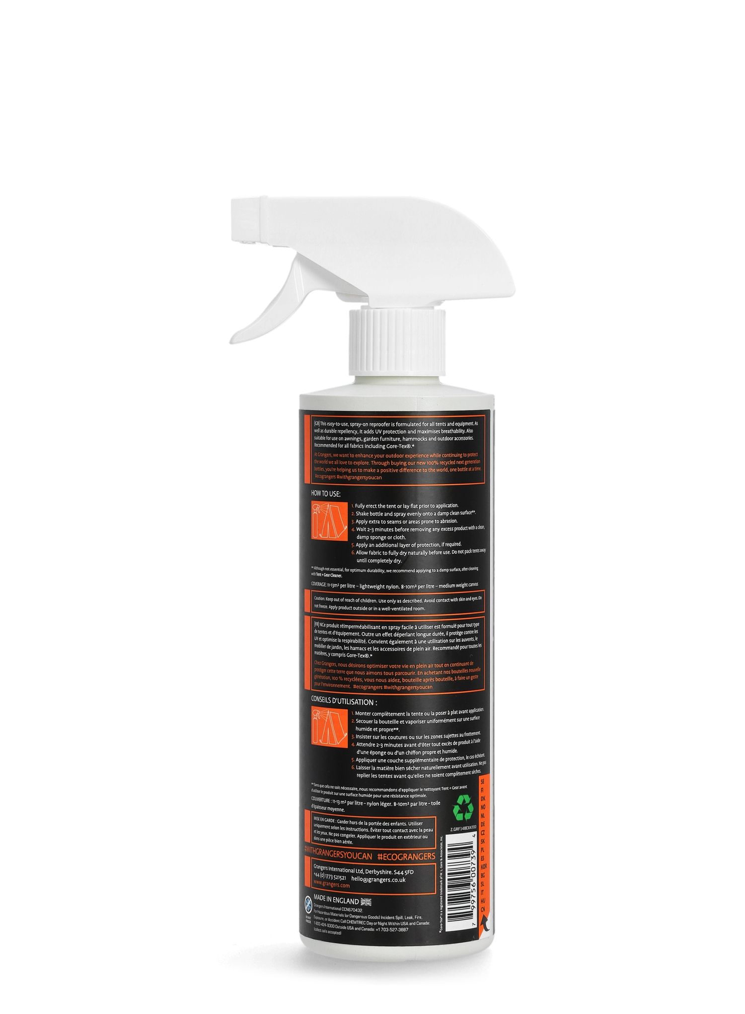 Impregnacijsko sredstvo Grangers Tent and Gear Repel 500ml