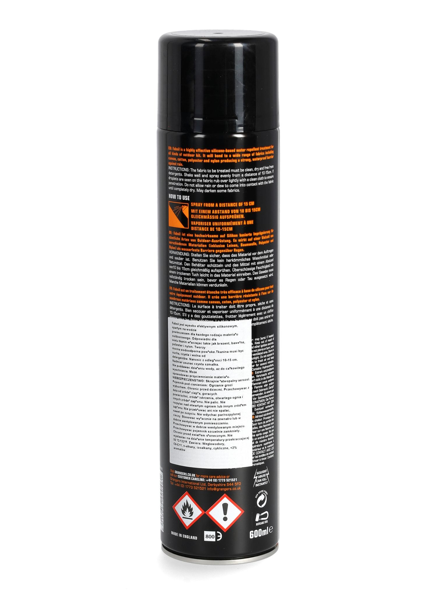 Impregnacijsko sredstvo za šotor Grangers Fabsil Universal Protector 600 ml
