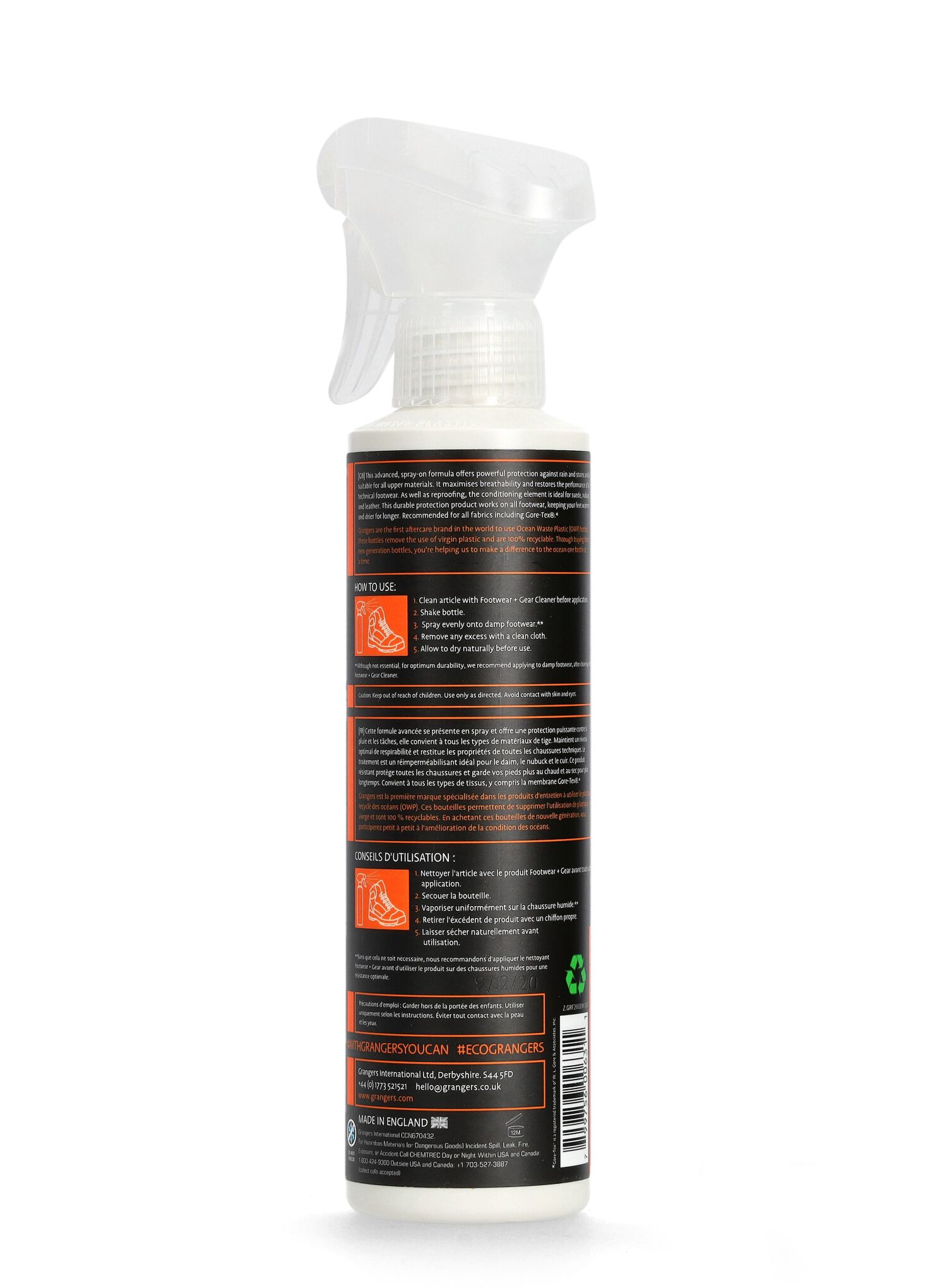 Loščilo za čevlje Grangers Footwear Repel Plus 275 ml
