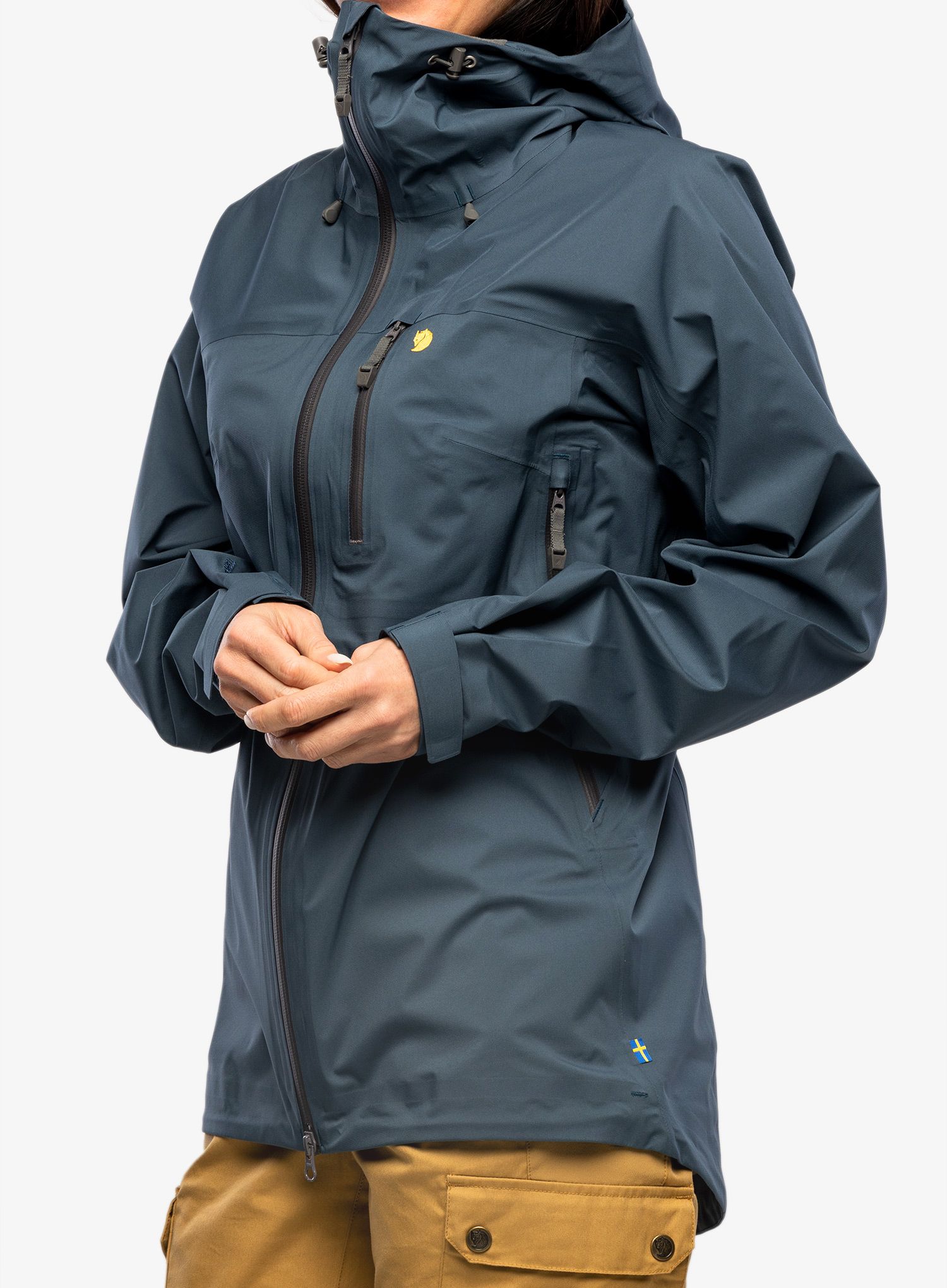 Ženska jakna Fjallraven Bergtagen Lite Eco-Shell Jacket - mountain blue