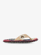 Japonke Gumbies Islander Flip-Flops - denim hibiscus