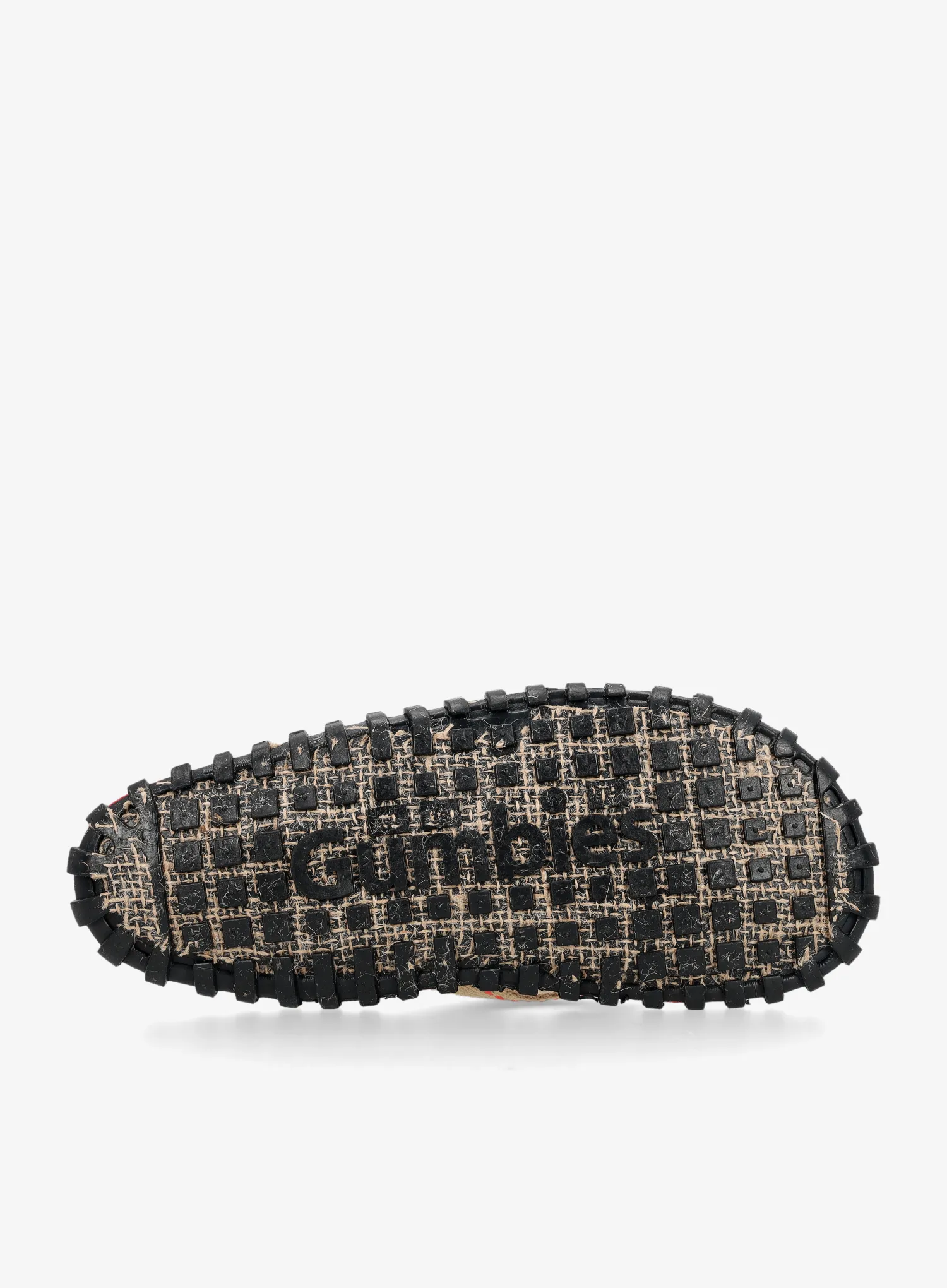 Japonke Gumbies Islander Flip-Flops - denim hibiscus
