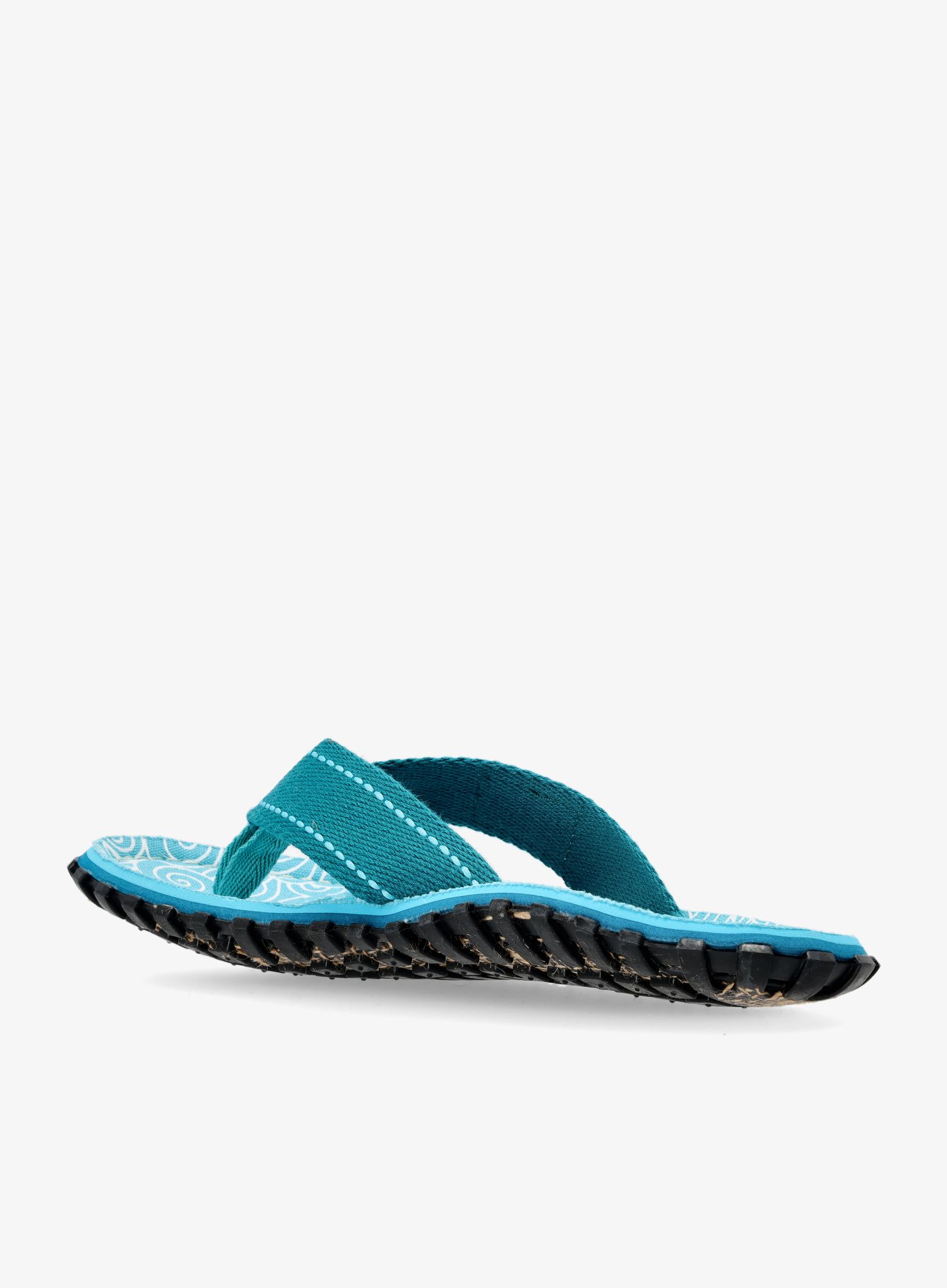 Ženske japonke Gumbies Islander Canvas Flip-Flops - turquoise swirls