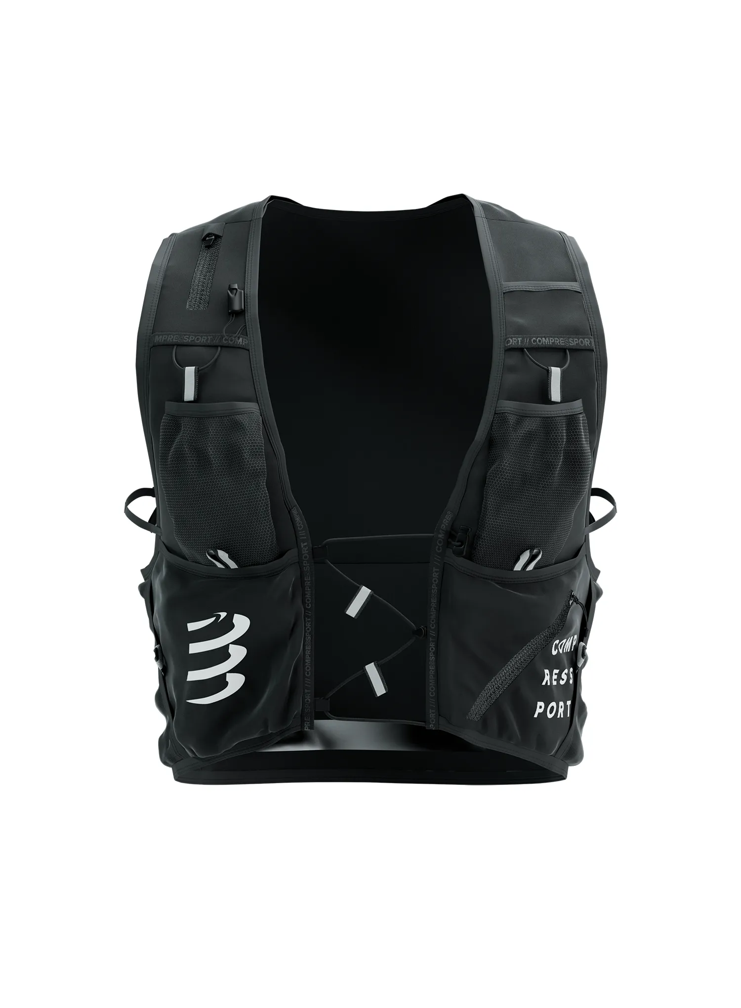 Tekaški brezrokavnik Compressport Ultrun Evo 10 Pack - black