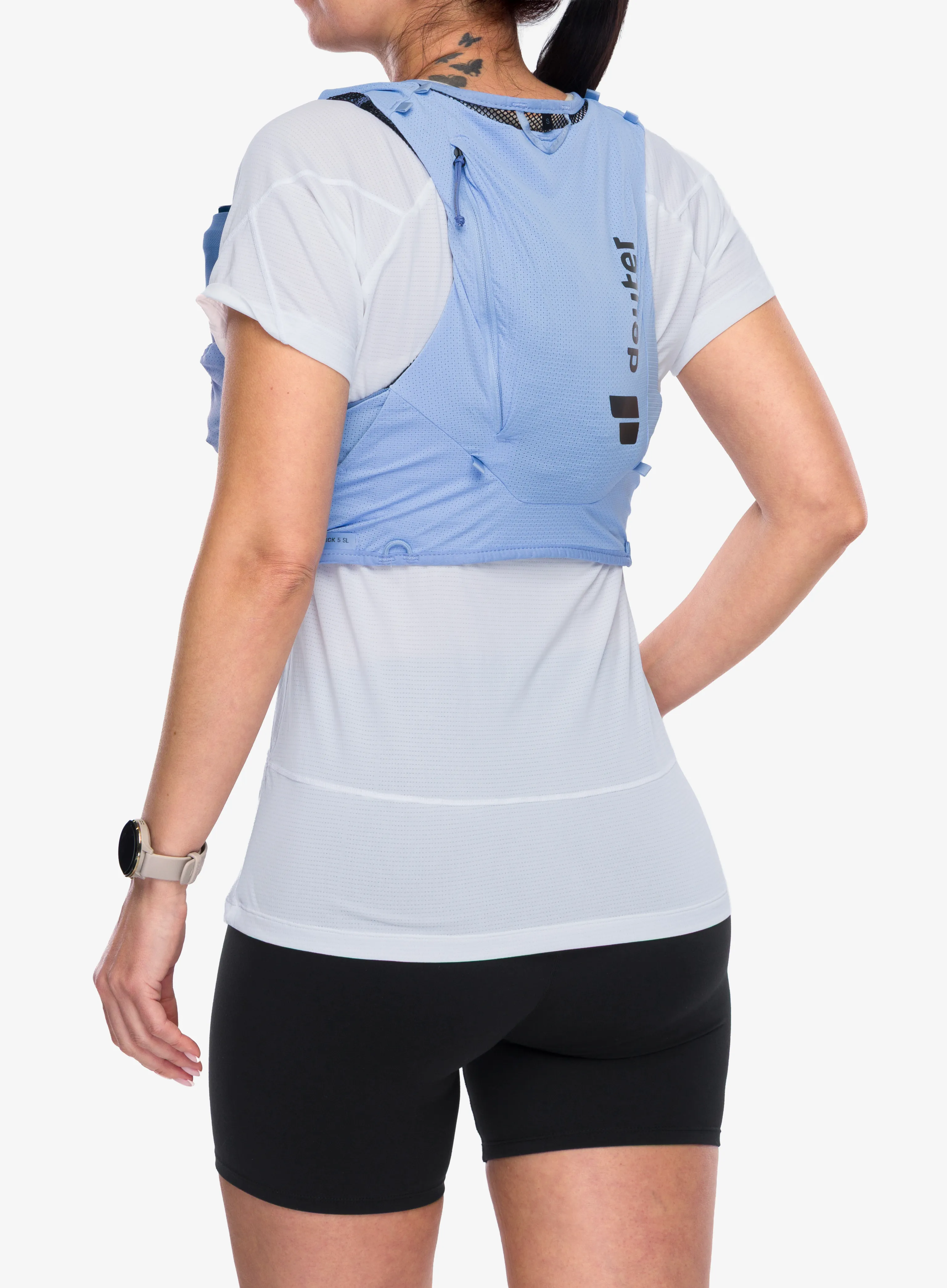 Tekaški brezrokavnik Deuter Traick 5 SL - polar/bluejay