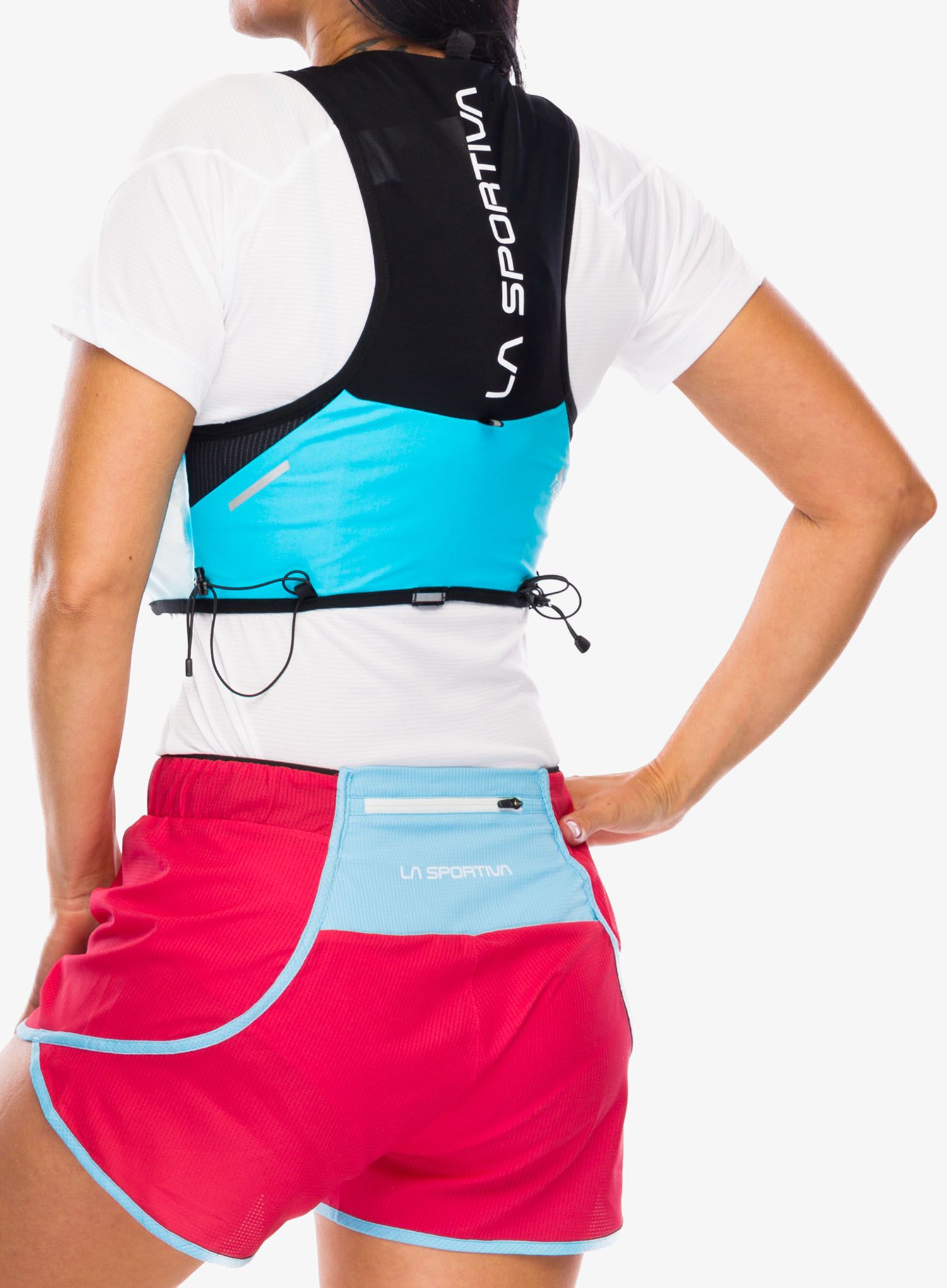Tekaški brezrokavnik La Sportiva Trail Vest 5L  - malibu blue/hibiscus