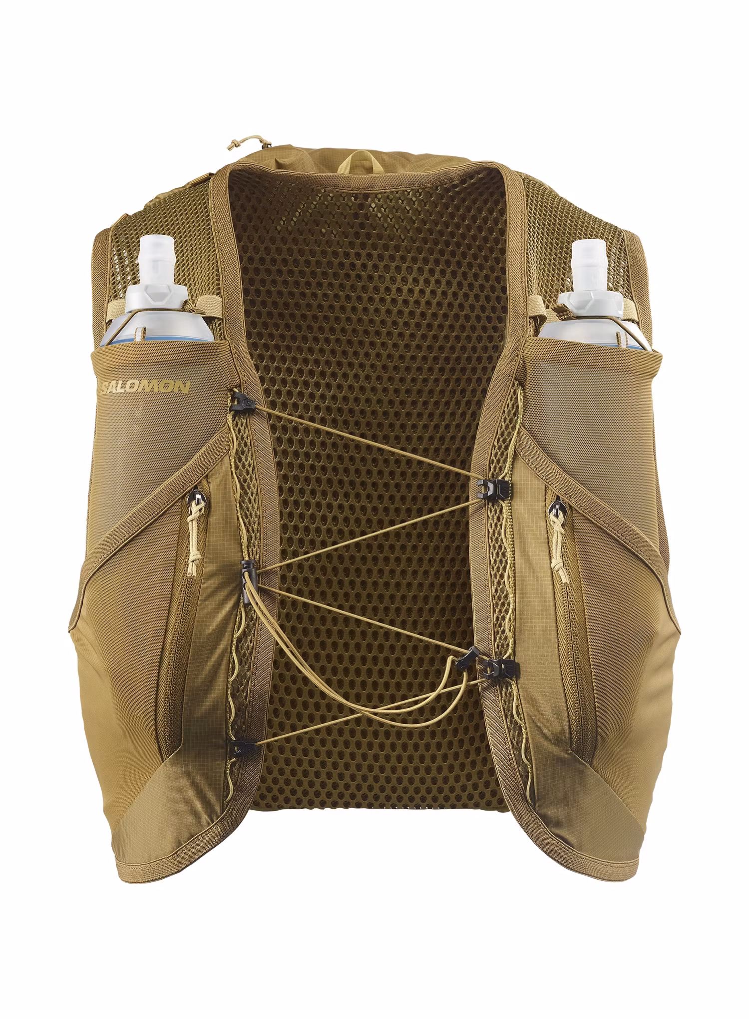Tekaški brezrokavnik Salomon Active Skin 12 Set - brilliant olive/willow