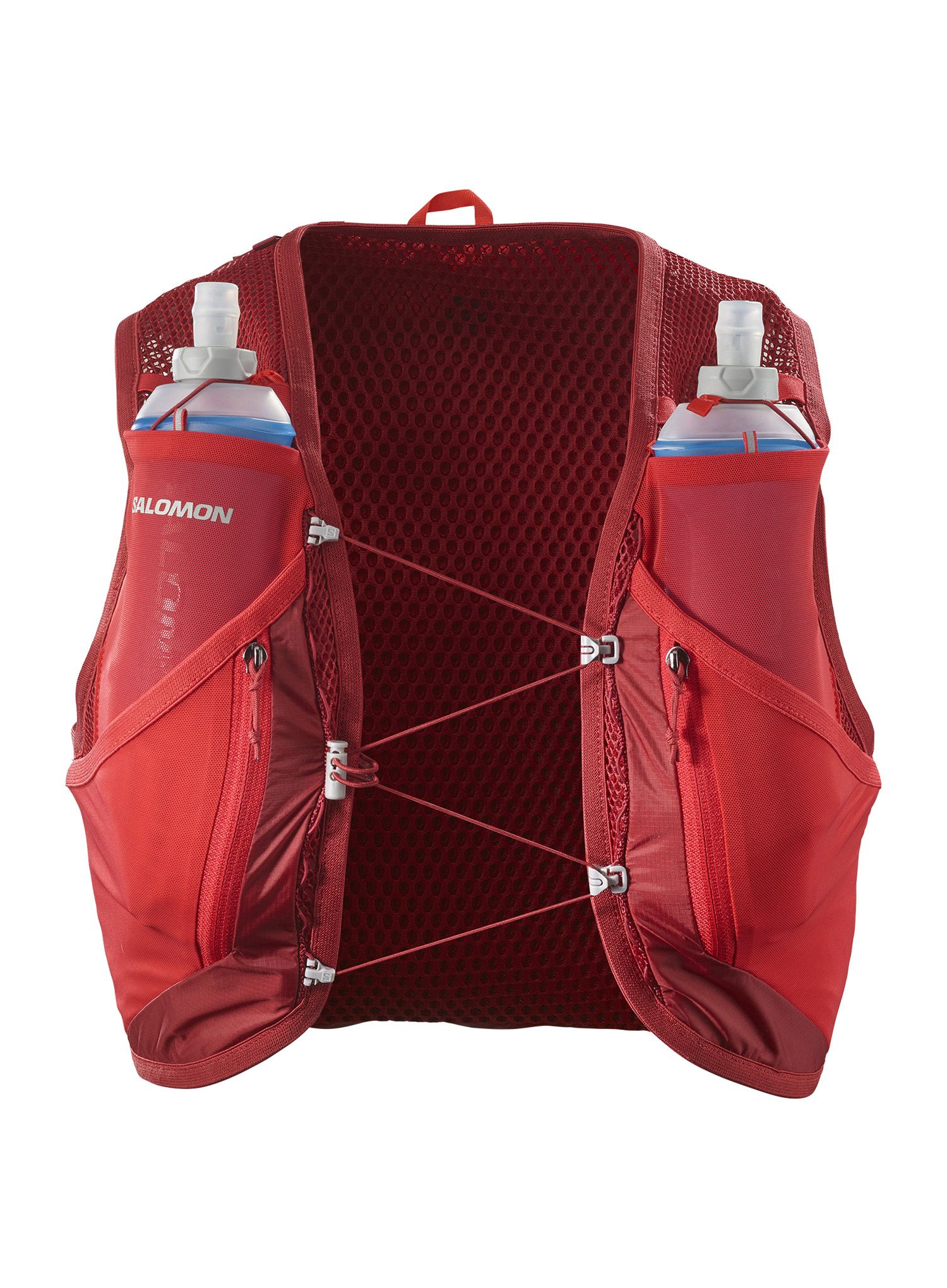 Tekaški brezrokavnik Salomon Active Skin 12 Set - red dahlia/high risk