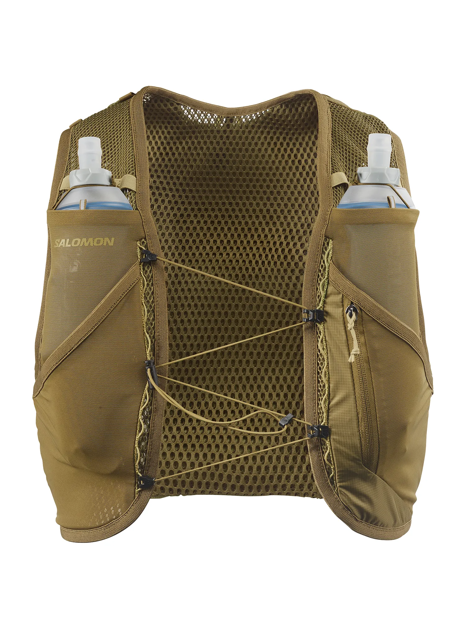 Tekaški brezrokavnik Salomon Active Skin 4 Set - brilliant olive/willow
