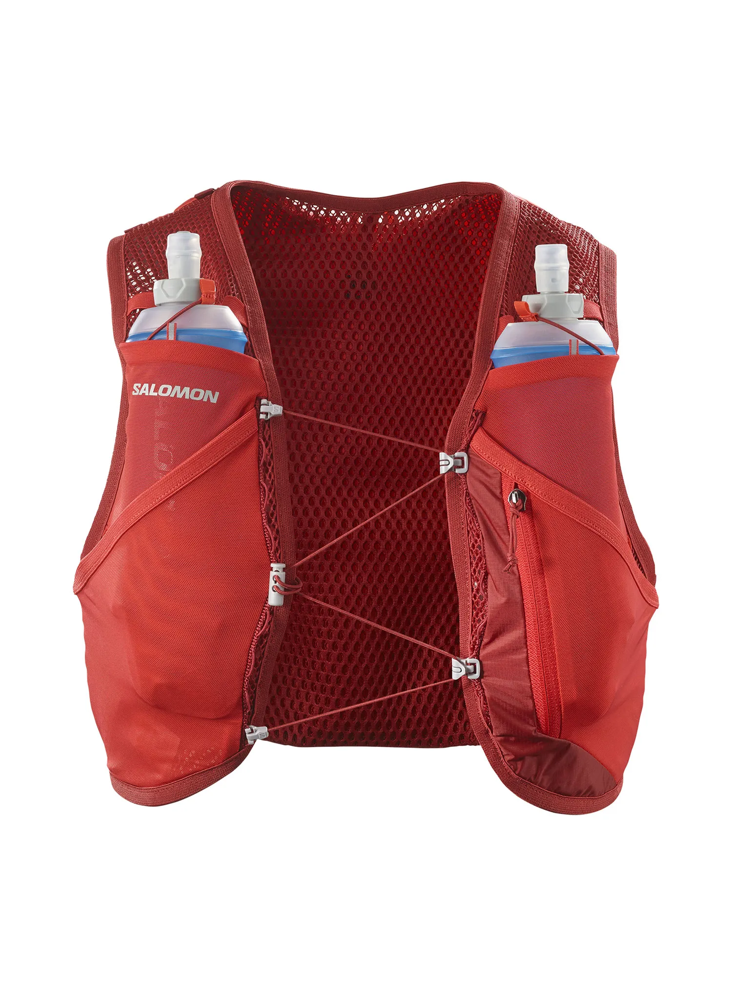 Tekaški brezrokavnik Salomon Active Skin 4 Set - red dahlia/high risk