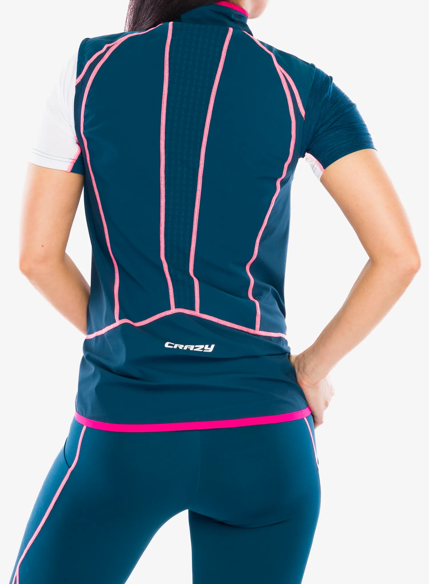 Ženski brezrokavnik Crazy Vest Alpinstar Light - coralin