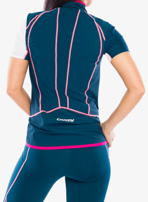 Ženski brezrokavnik Crazy Vest Alpinstar Light - coralin