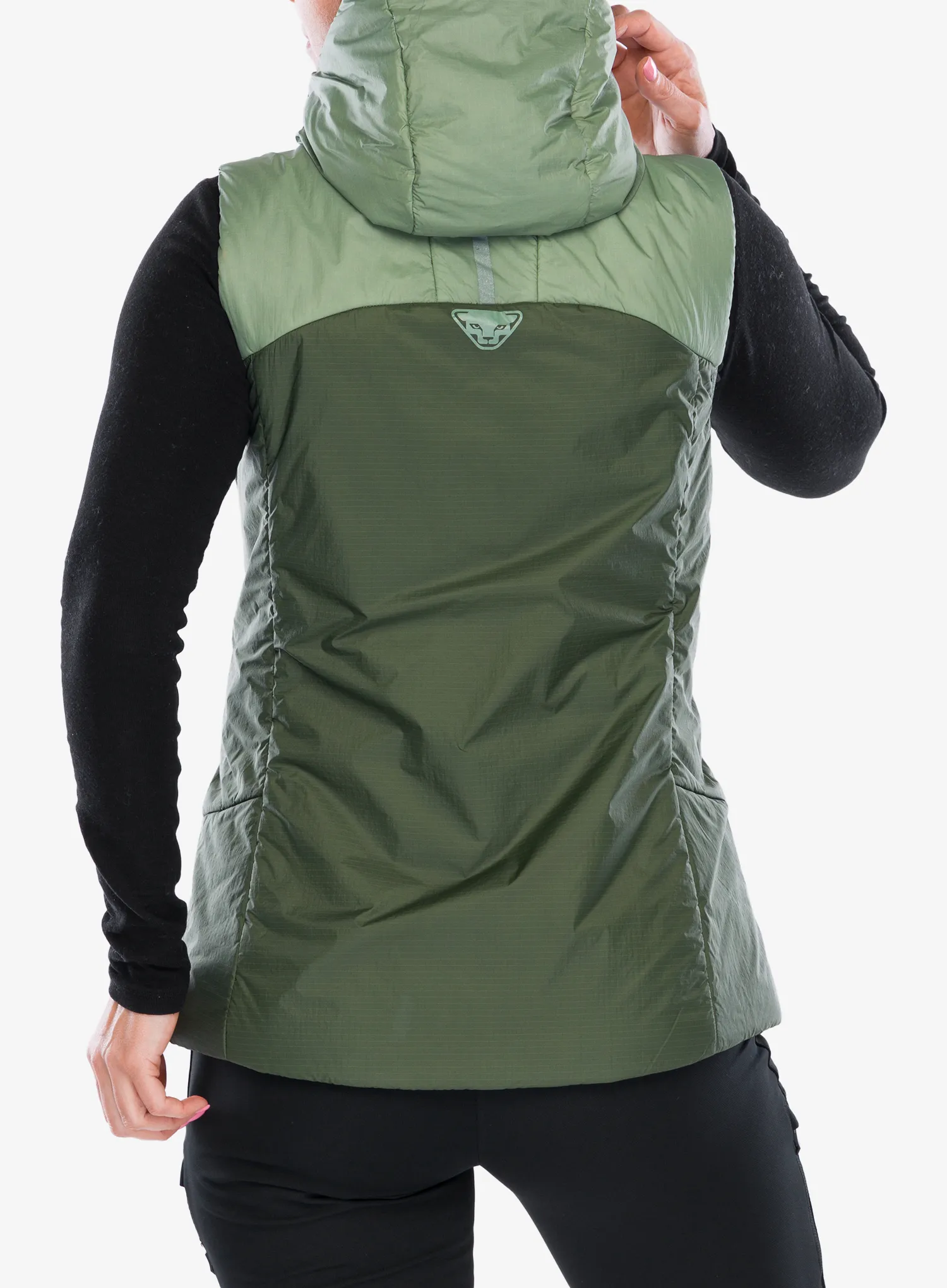 Ženski brezrokavnik Dynafit Radical Prl Hooded Vest - sage