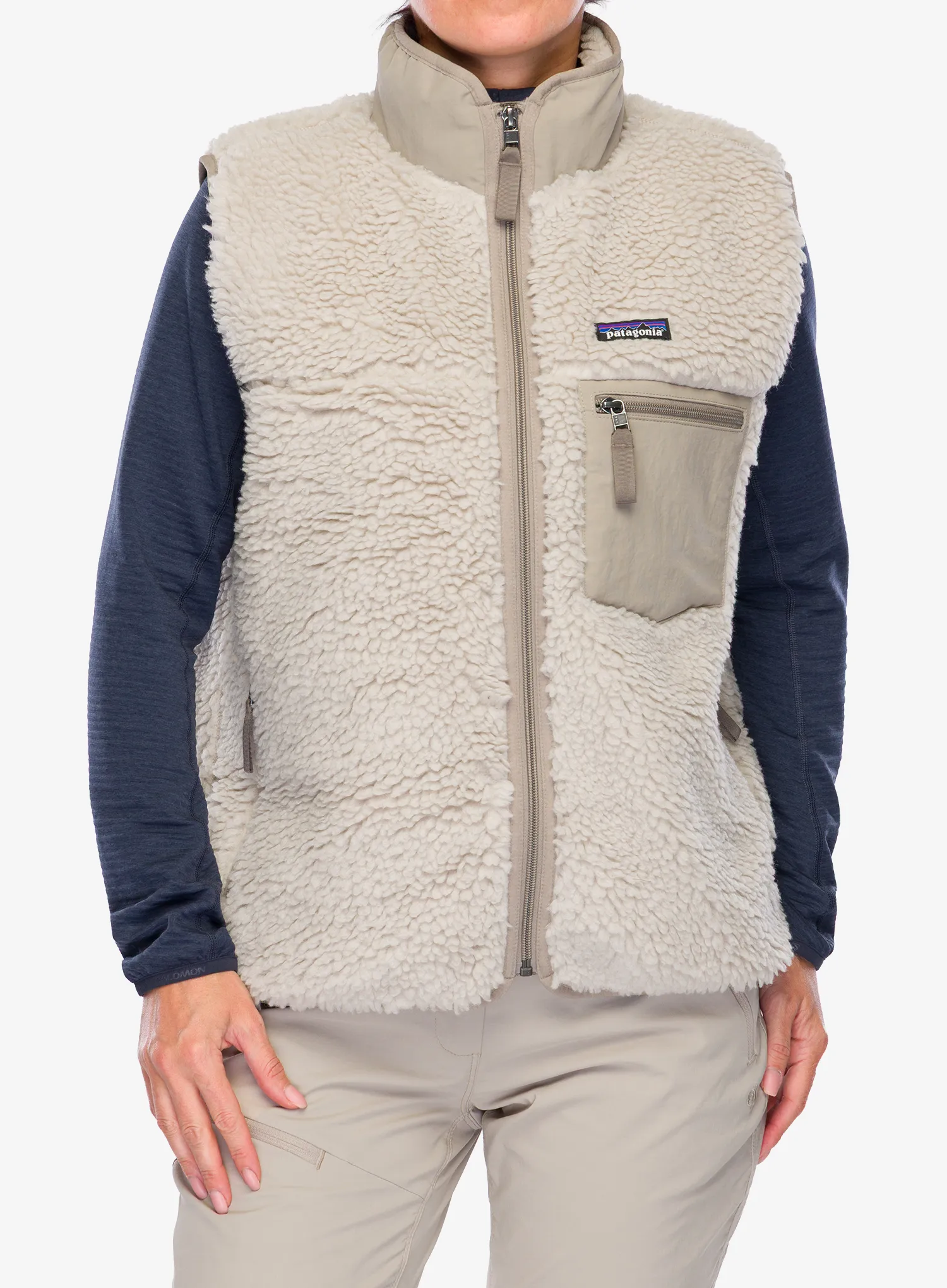 Ženski brezrokavnik Patagonia Classic Retro-X Vest - natural