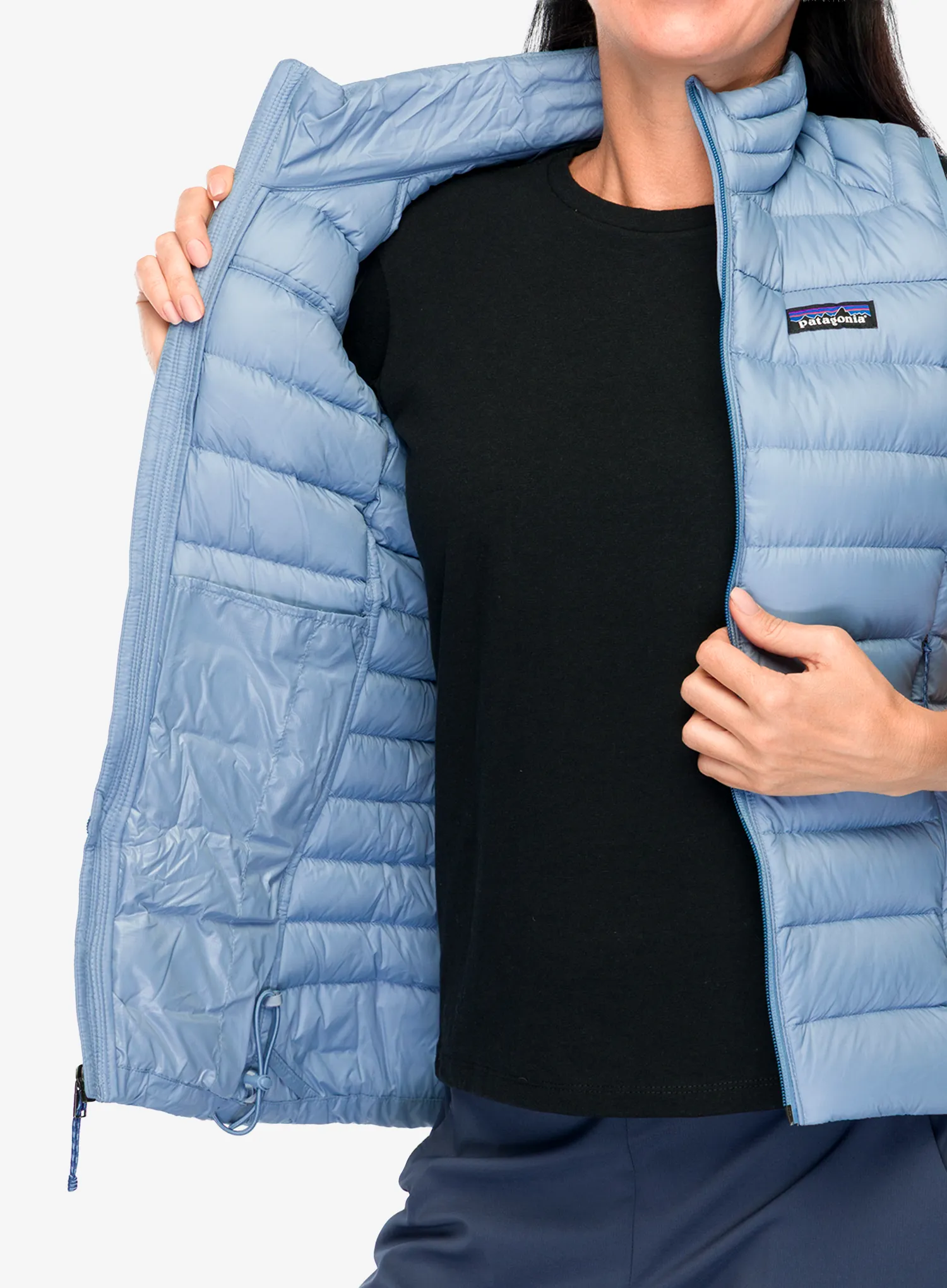 Ženski brezrokavnik Patagonia Down Sweater Vest - barnacle blue
