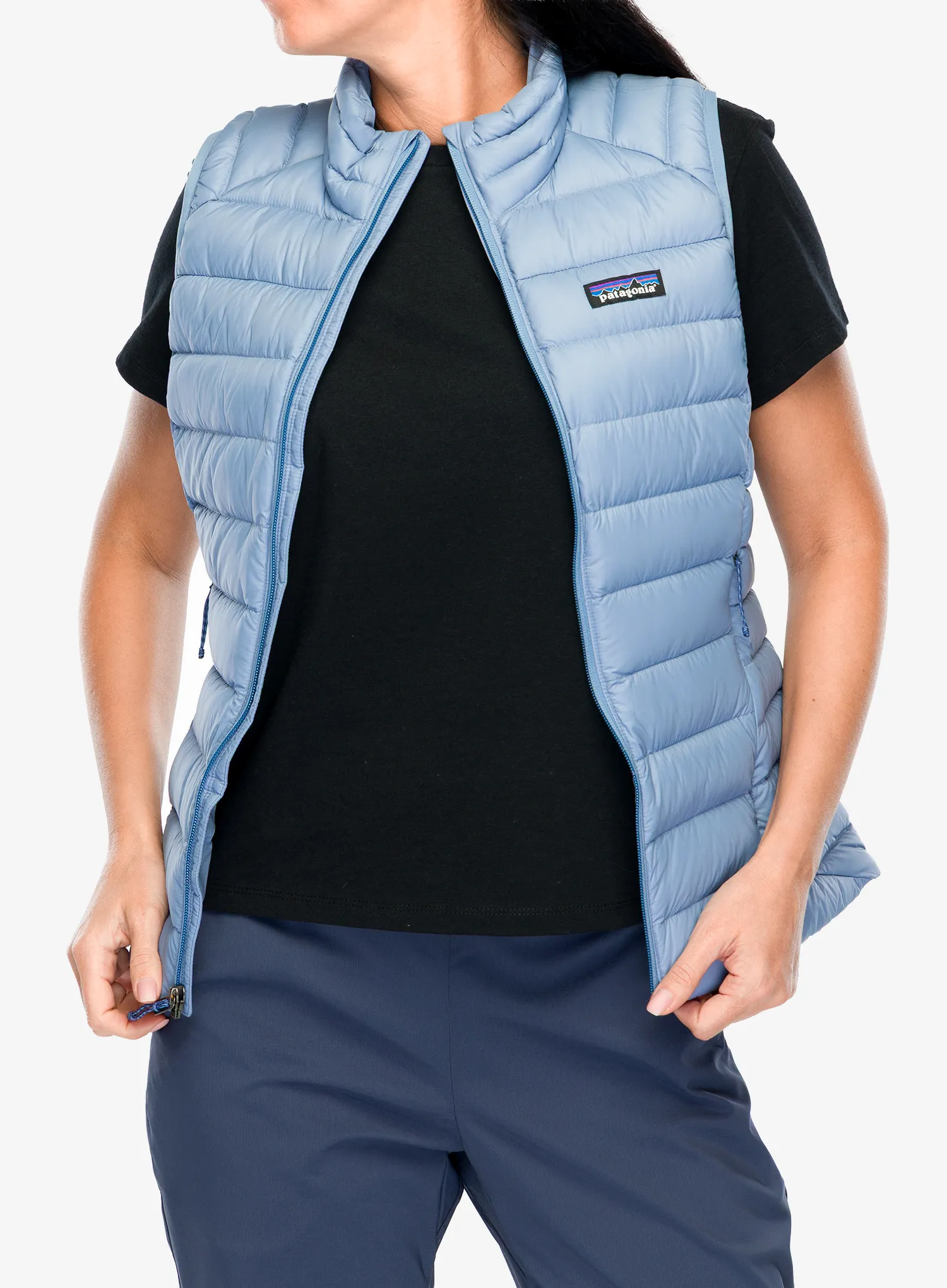 Ženski brezrokavnik Patagonia Down Sweater Vest - barnacle blue