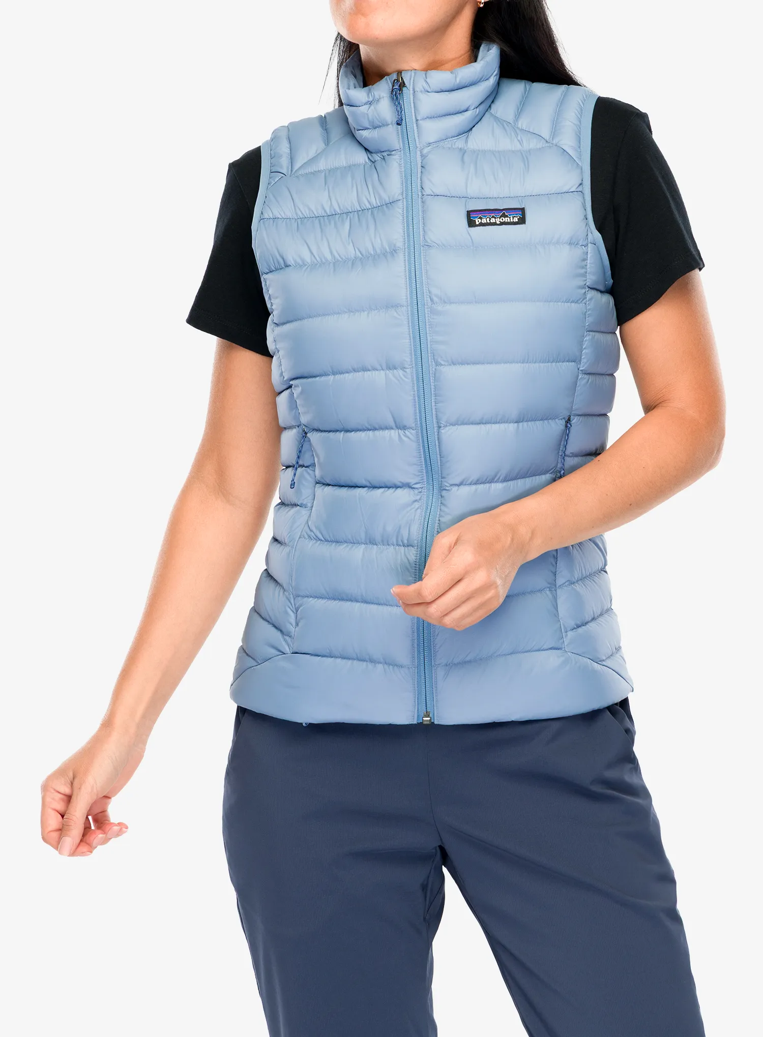 Ženski brezrokavnik Patagonia Down Sweater Vest - barnacle blue