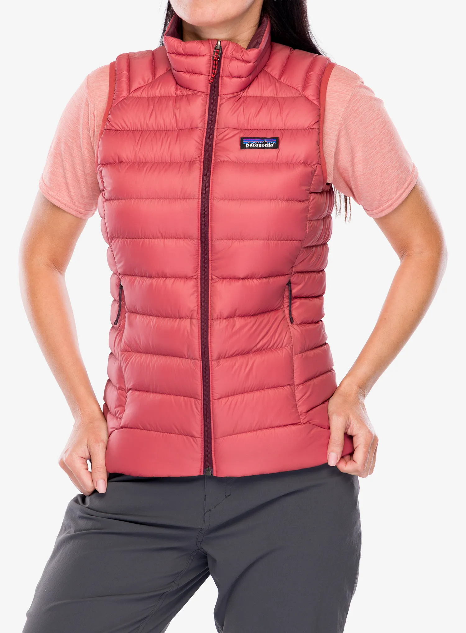 Ženski brezrokavnik Patagonia Down Sweater Vest - potters red