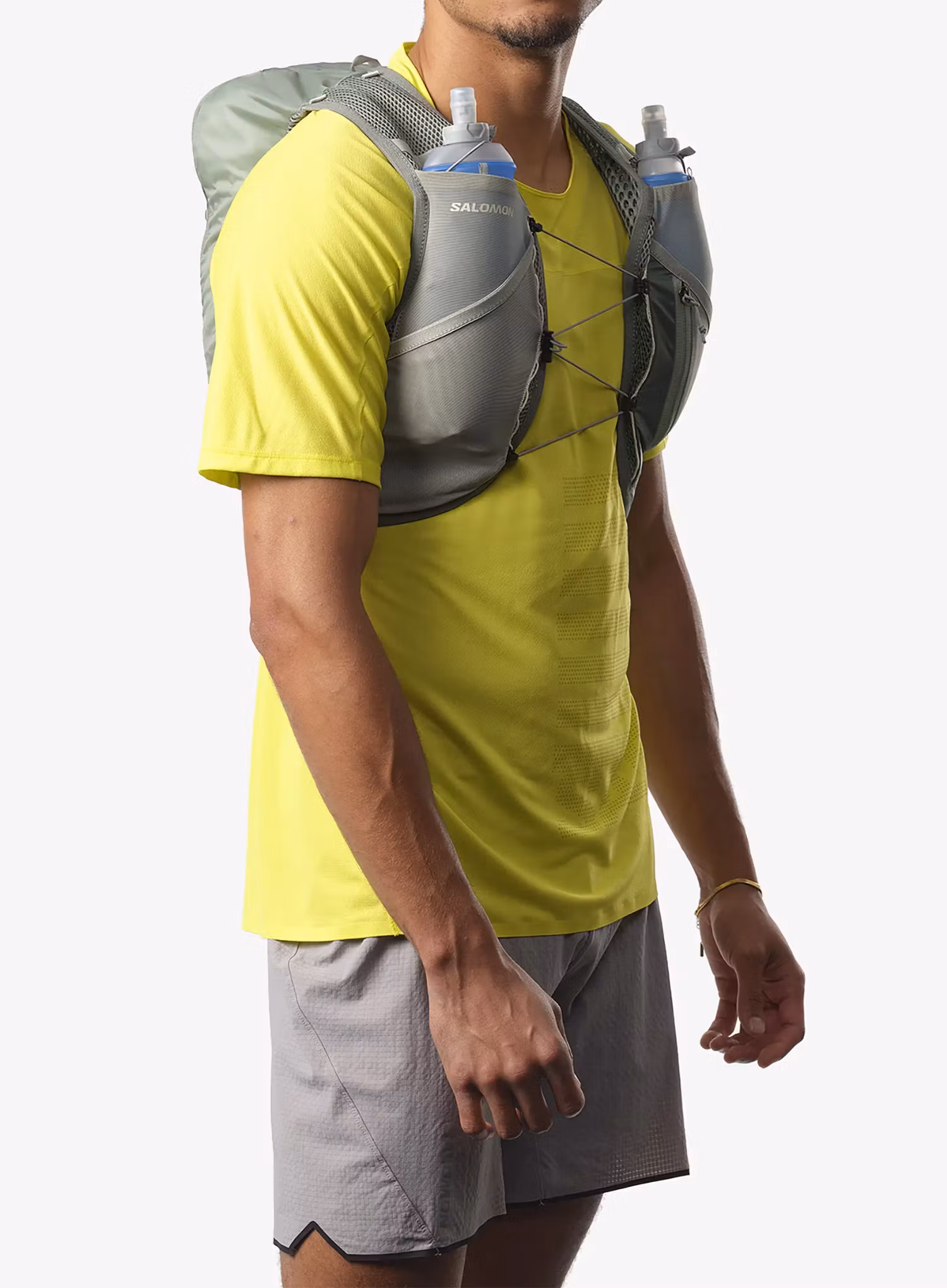 Tekaški brezrokavnik Salomon Active Skin 8 Set - laurel wreath/lily