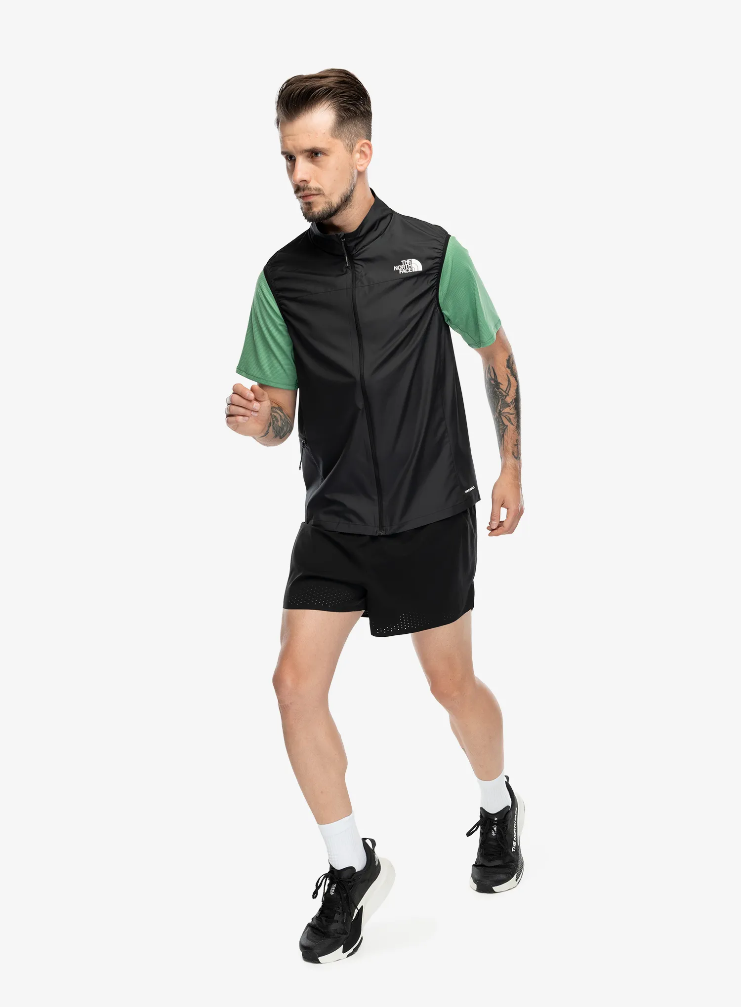 Tekaški brezrokavnik The North Face Fontanales Wind Vest - tnf black